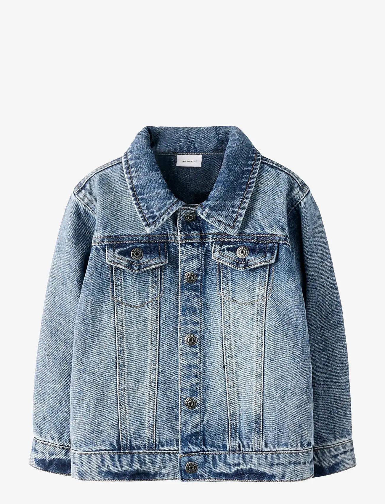 name it - NMMNICK LS DNM JACKET 3148-XS D - jeansjackor - medium blue denim - 1