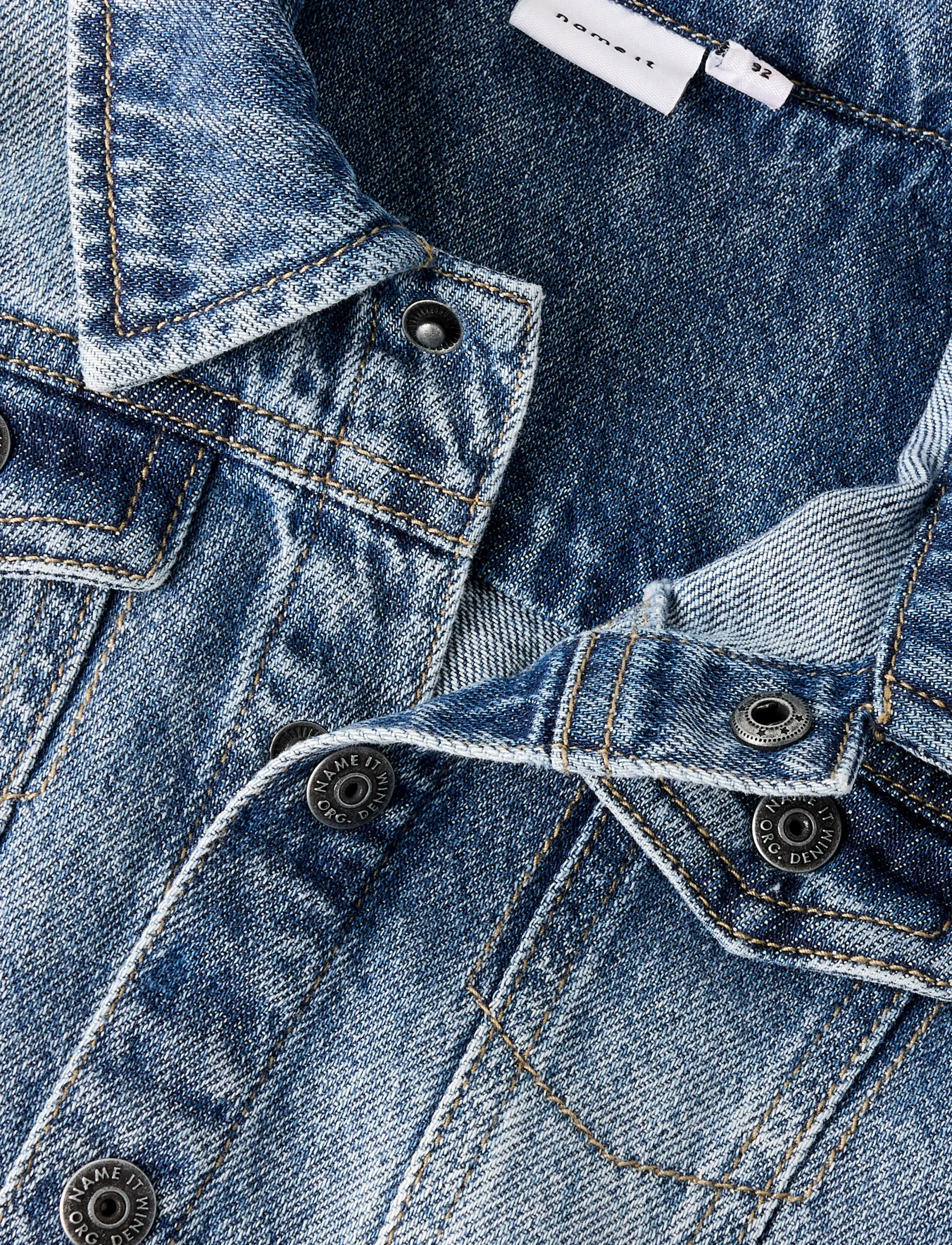 name it - NMMNICK LS DNM JACKET 3148-XS D - denim jackets - medium blue denim - 3