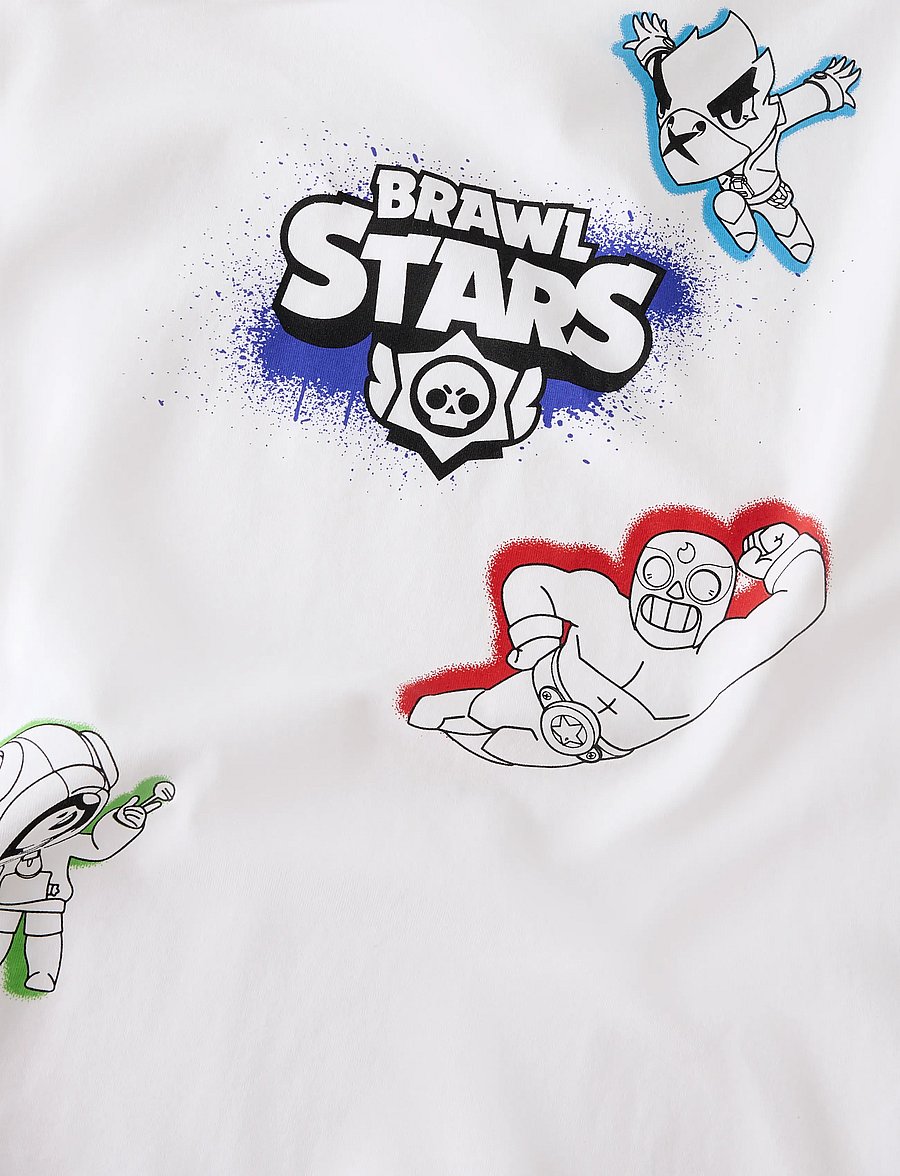 name it - NKMEVERE BRWLST NREG SS TOP NOOS BFU - kortermede t-skjorter - bright white - 2