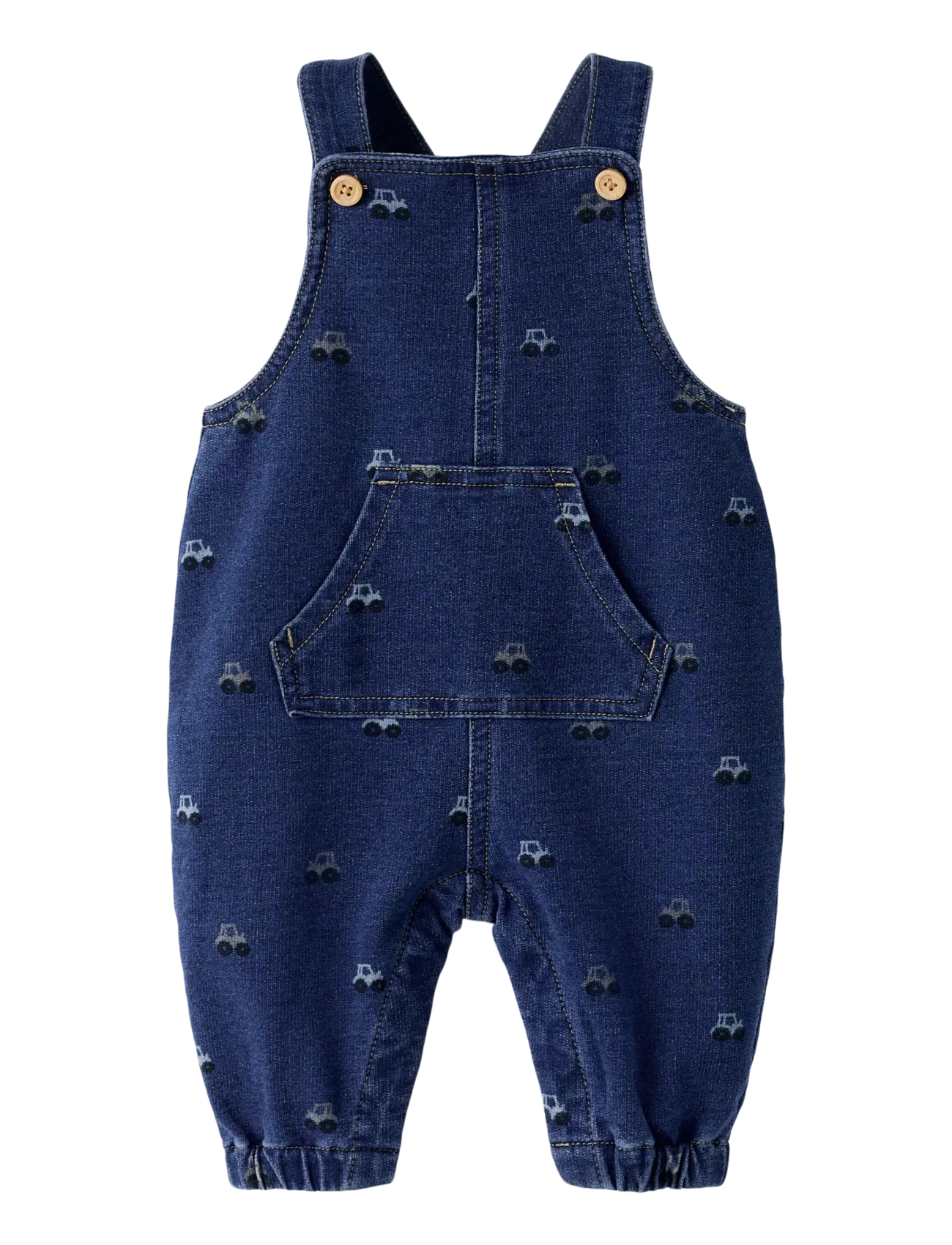 name it NBMBARREL R AOP SWE DNM OVERALL 2366-TR - Jumpsuits - DARK BLUE DENIM / navy