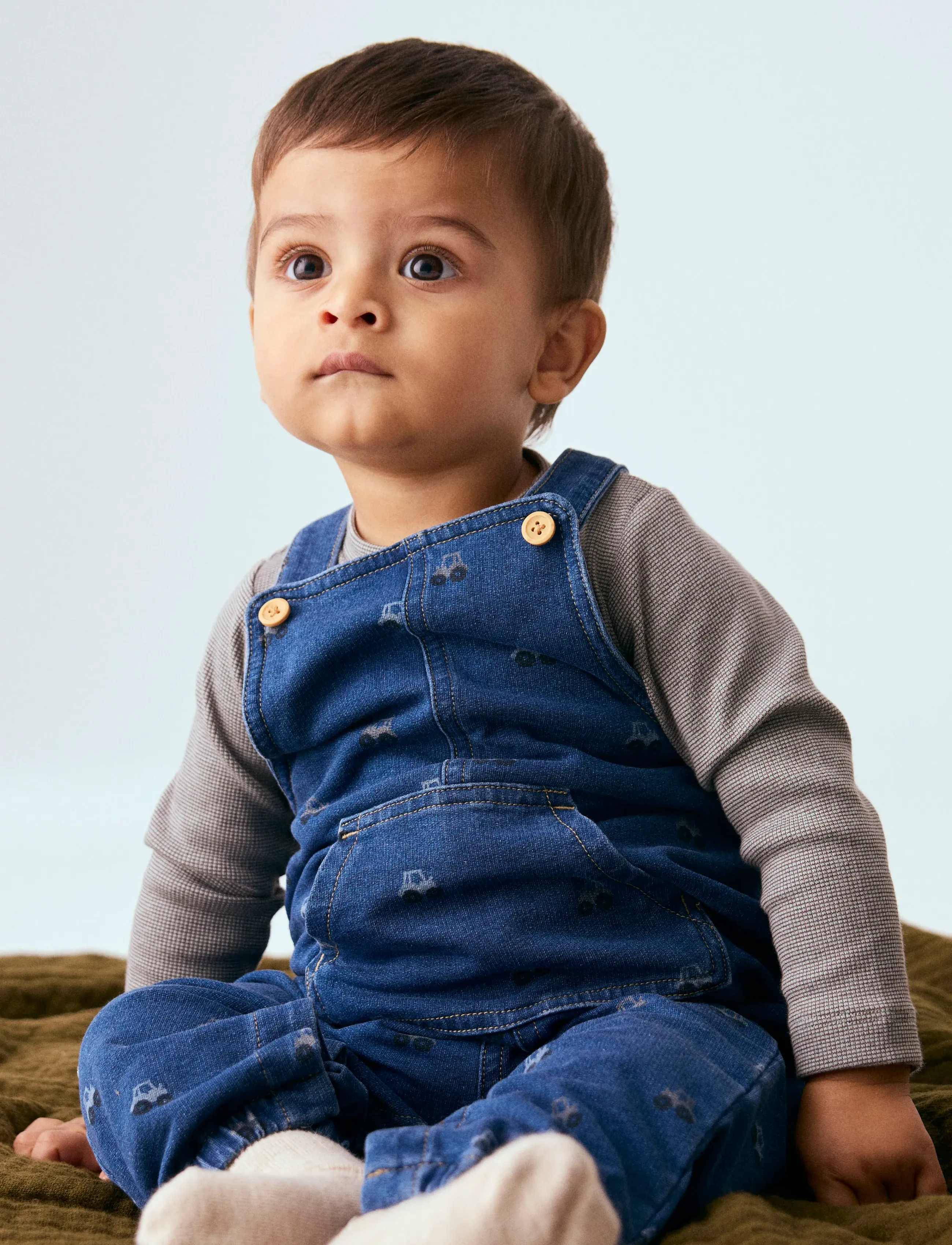 name it - NBMBARREL R AOP SWE DNM OVERALL 2366-TR - jumpsuits - dark blue denim - 2