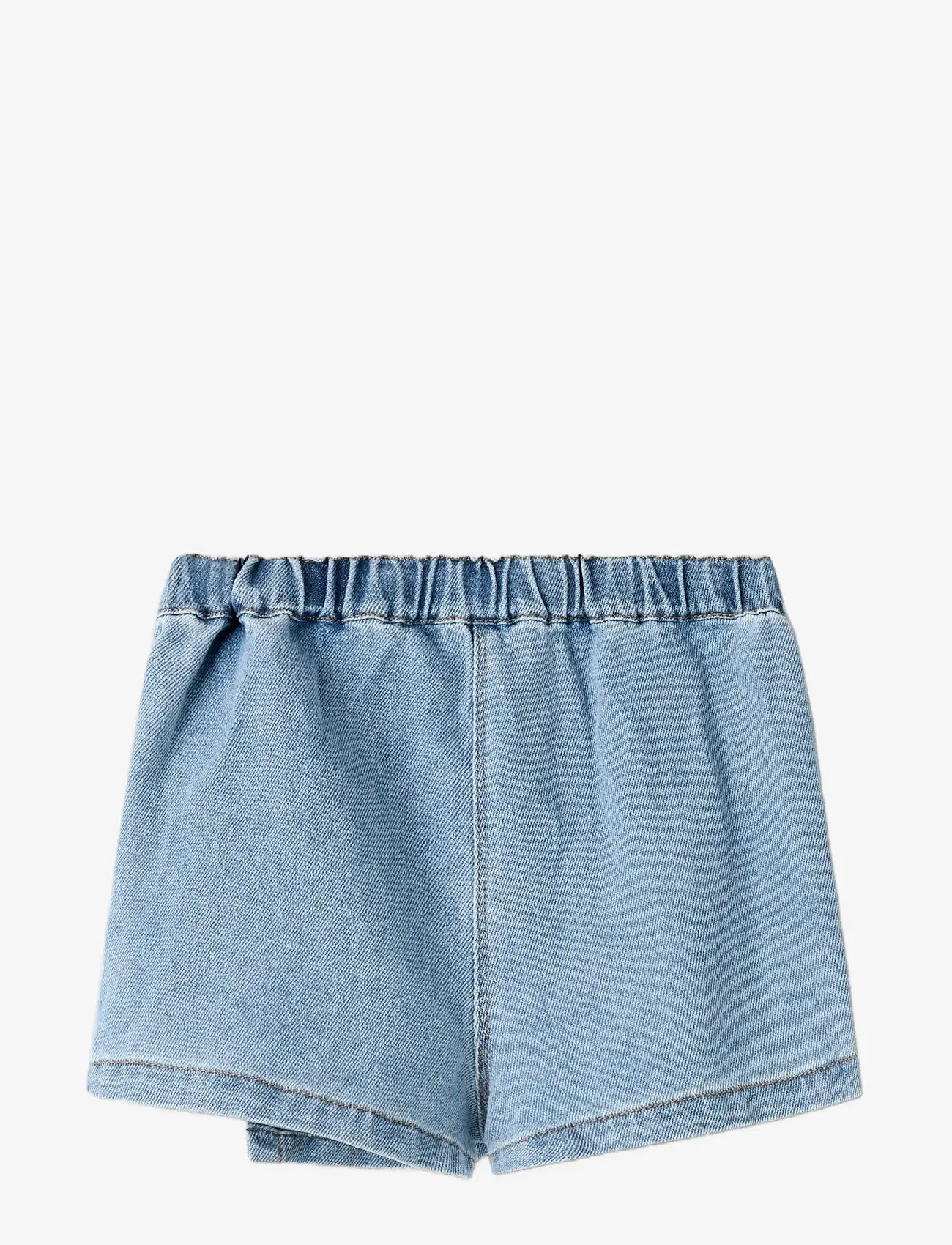 name it - NMFDIANA DNM EMB SKORT 6202-IZ J - skorts - light blue denim - 1