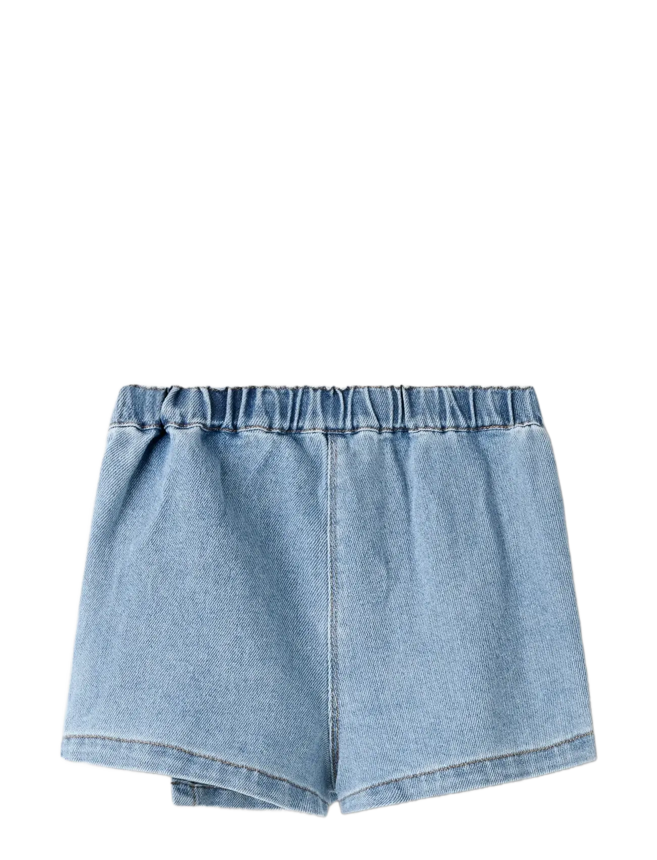 name it - NMFDIANA DNM EMB SKORT 6202-IZ J - byxkjolar - light blue denim - 1