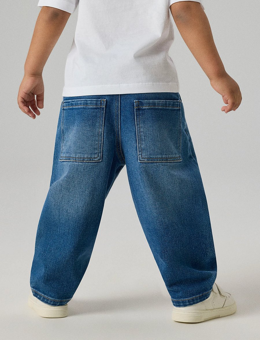 name it - NMMBEN BARREL JEANS 8720-OM NOOS - medium blue denim - 0