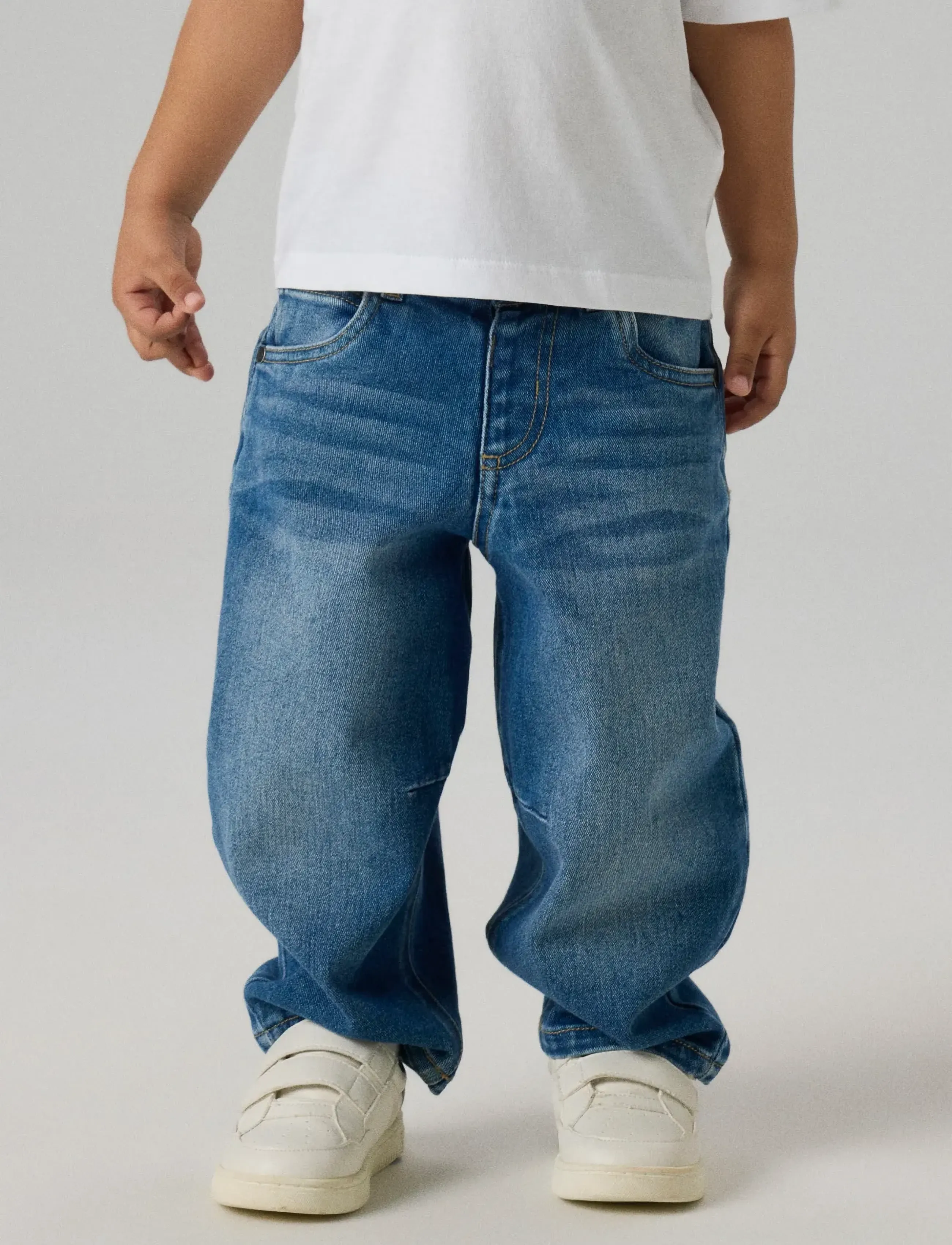name it - NMMBEN BARREL JEANS 8720-OM NOOS - medium blue denim - 3