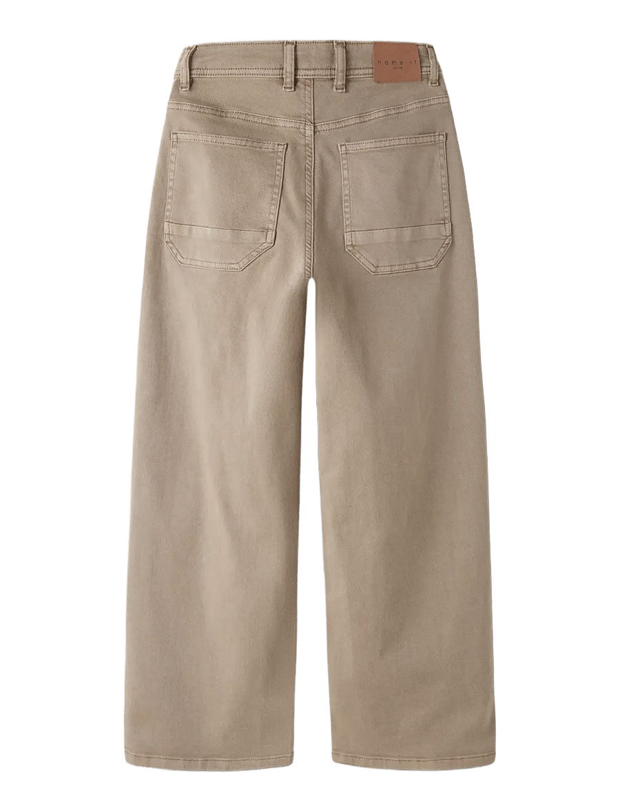 name it - NKMBEN X-SKATER TWI PANT 5170-TW NOOS - alt laienevad teksad - chinchilla - 2
