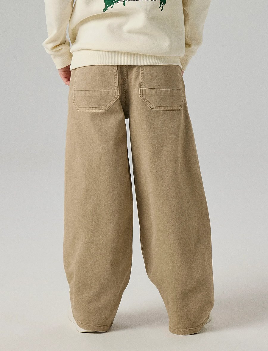 name it - NKMBEN X-SKATER TWI PANT 5170-TW NOOS - alt laienevad teksad - chinchilla - 0
