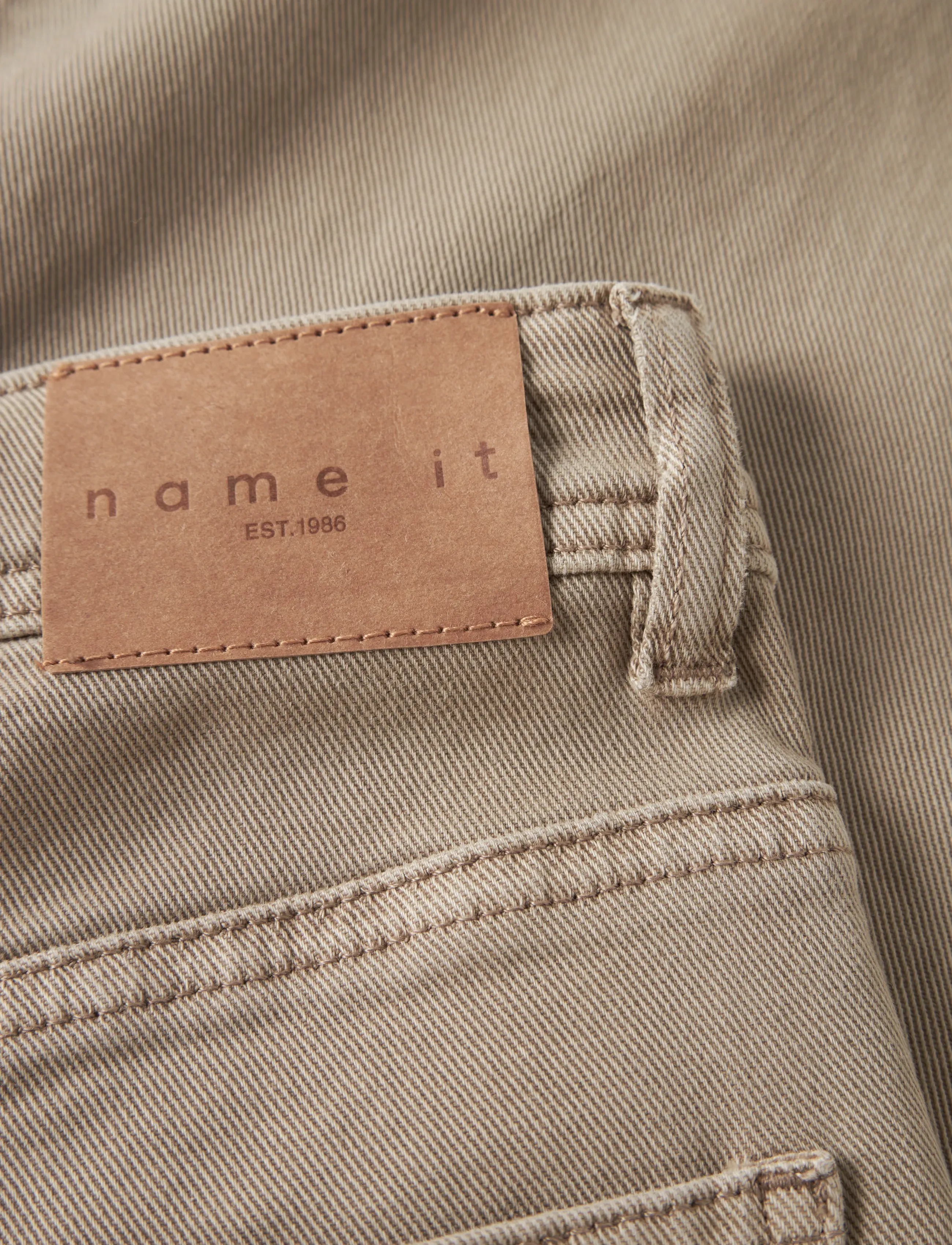name it - NKMBEN X-SKATER TWI PANT 5170-TW NOOS - alt laienevad teksad - chinchilla - 5