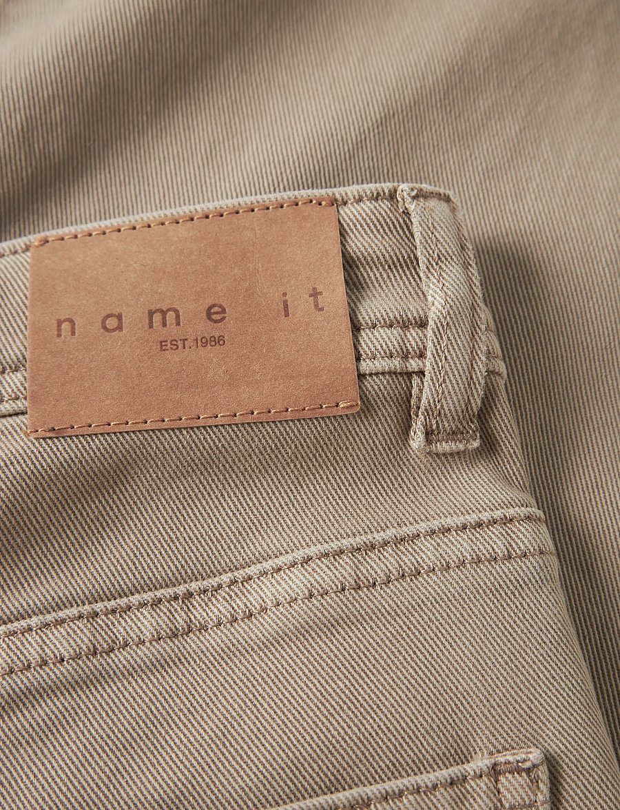 name it - NKMBEN X-SKATER TWI PANT 5170-TW NOOS - alt laienevad teksad - chinchilla - 5