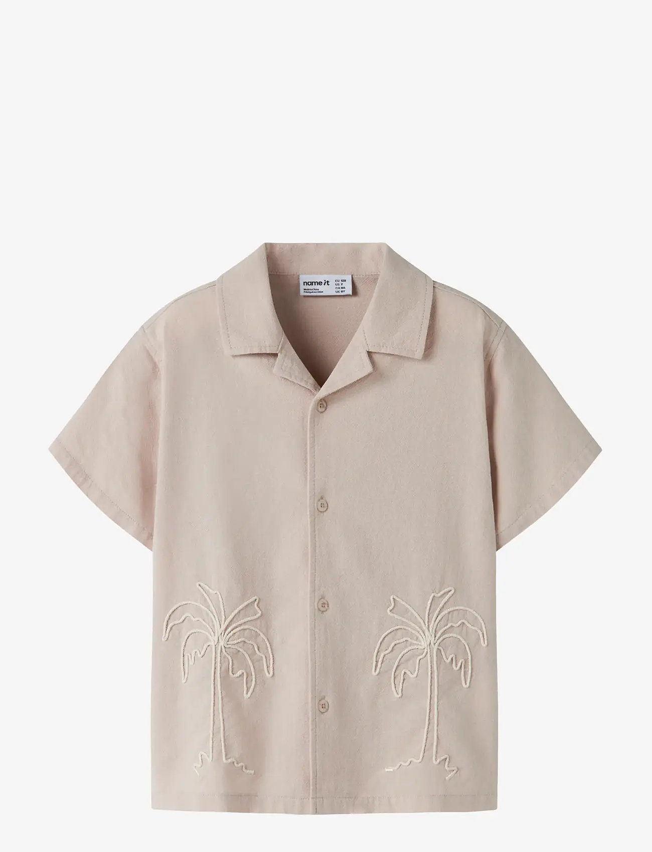 name it - NKMHOLTI SS NREG SHIRT - kortærmede skjorter - chateau gray - 0