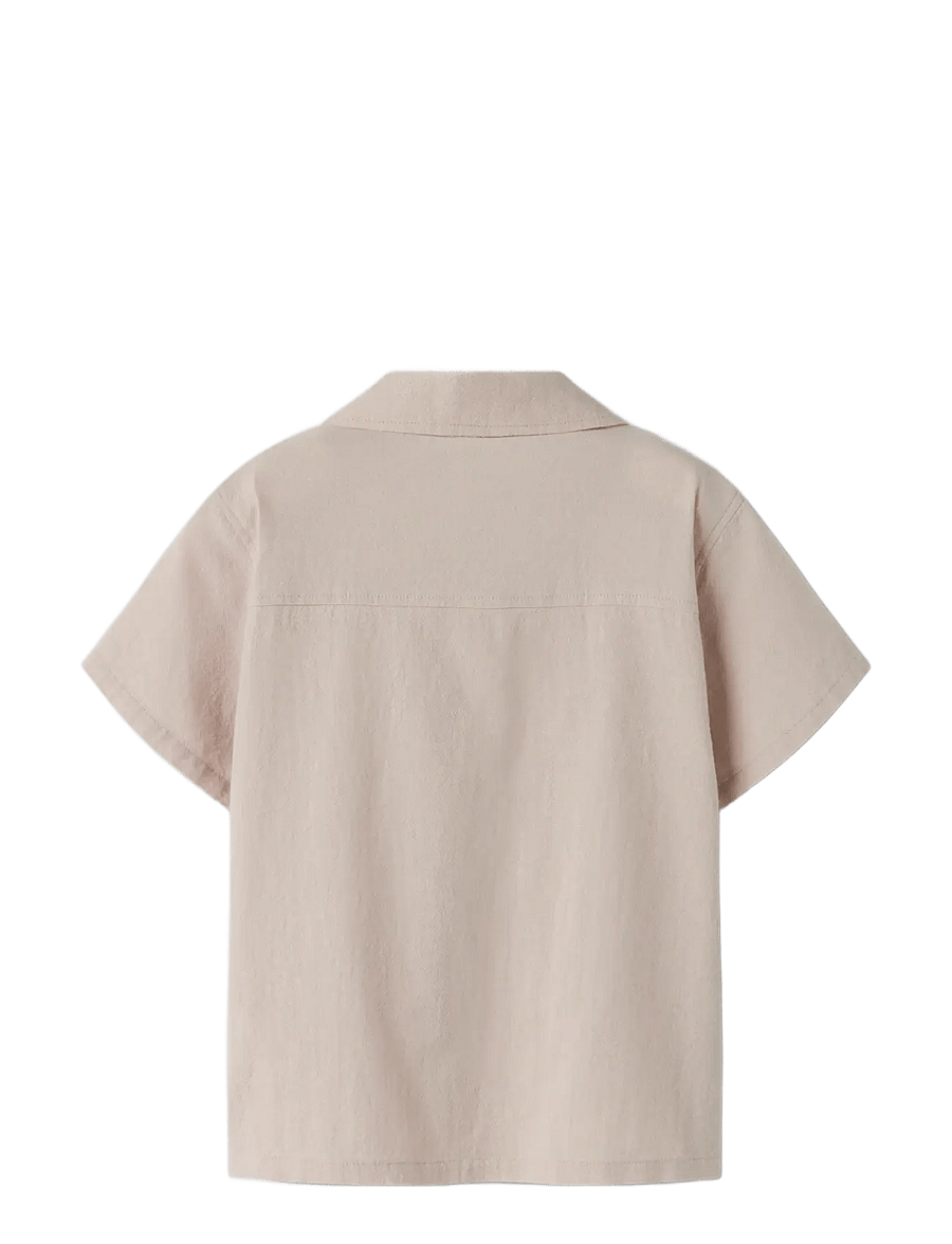 name it - NKMHOLTI SS NREG SHIRT - kurzärmlige hemden - chateau gray - 1