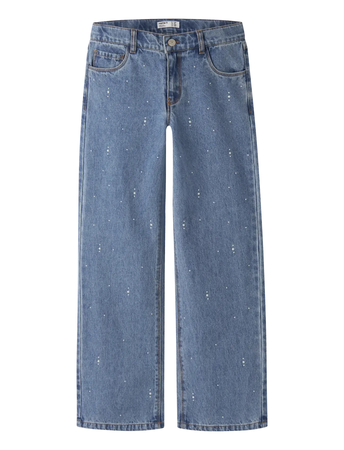 name it NKFROSE WIDE DECOR JEANS 4760-IM - Jeans - MEDIUM BLUE DENIM / blue