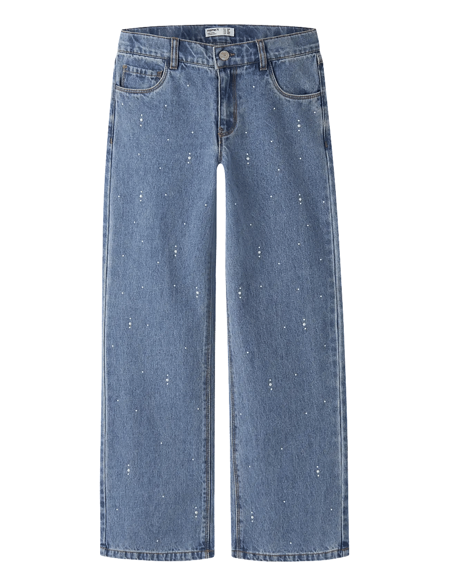 name it - NKFROSE WIDE DECOR JEANS 4760-IM - medium blue denim - 0