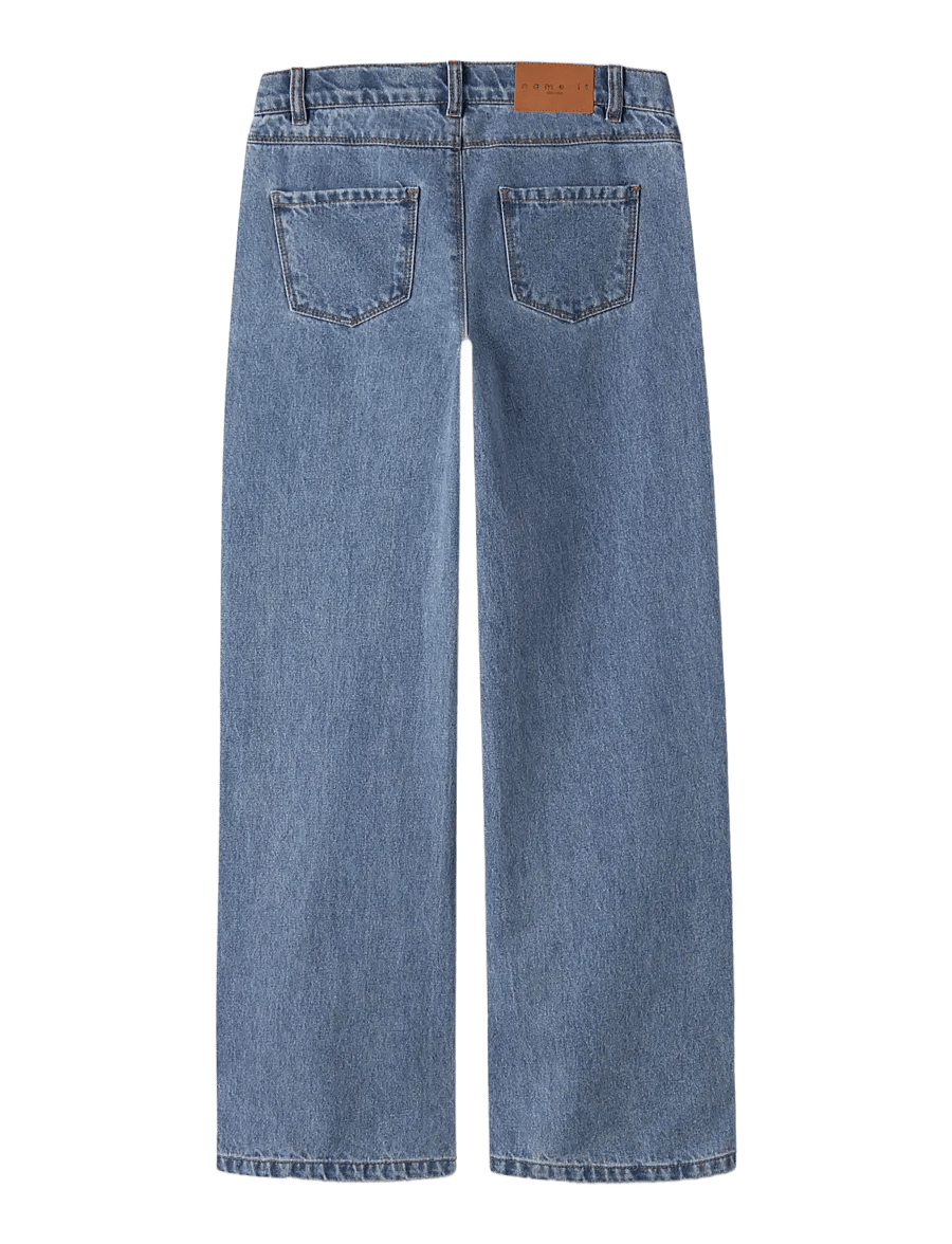 name it - NKFROSE WIDE DECOR JEANS 4760-IM - medium blue denim - 1
