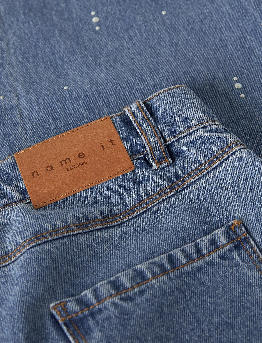 name it - NKFROSE WIDE DECOR JEANS 4760-IM - medium blue denim - 5