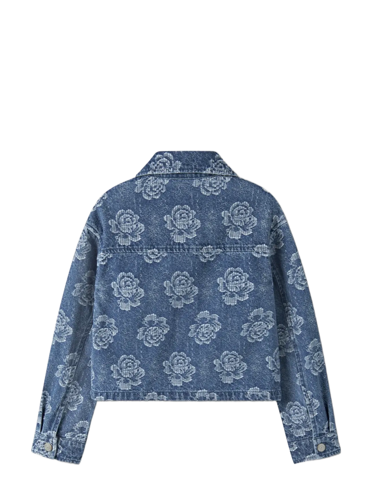 name it - NKFJULIA JACQUARD DNM JACKET 4810-JA - medium blue denim - 1