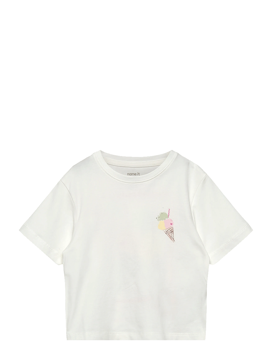 name it - NMFFAIRI SS NREG TOP - t-shirts à manches courtes - cloud dancer - 0