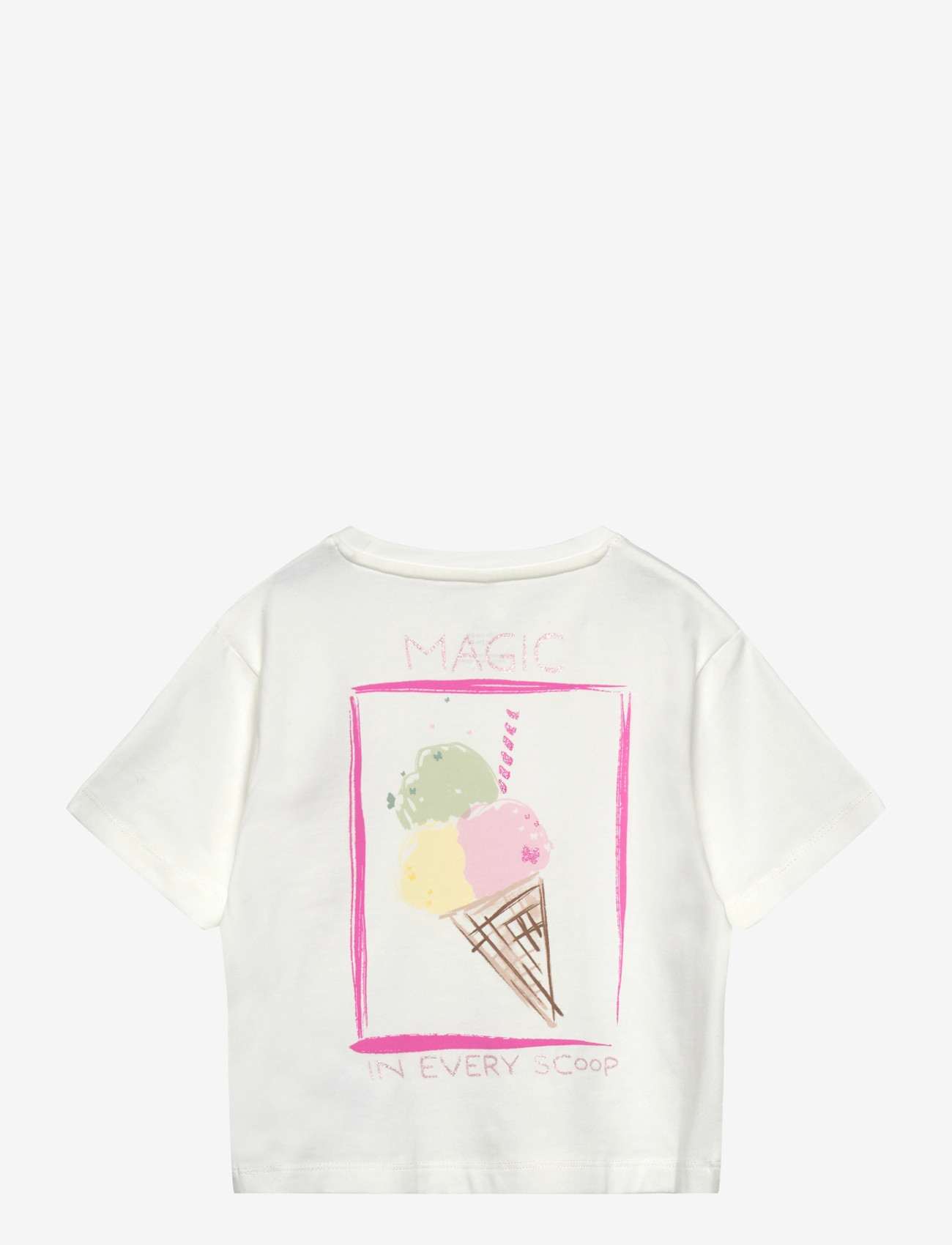 name it - NMFFAIRI SS NREG TOP - kurzärmelige - cloud dancer - 1