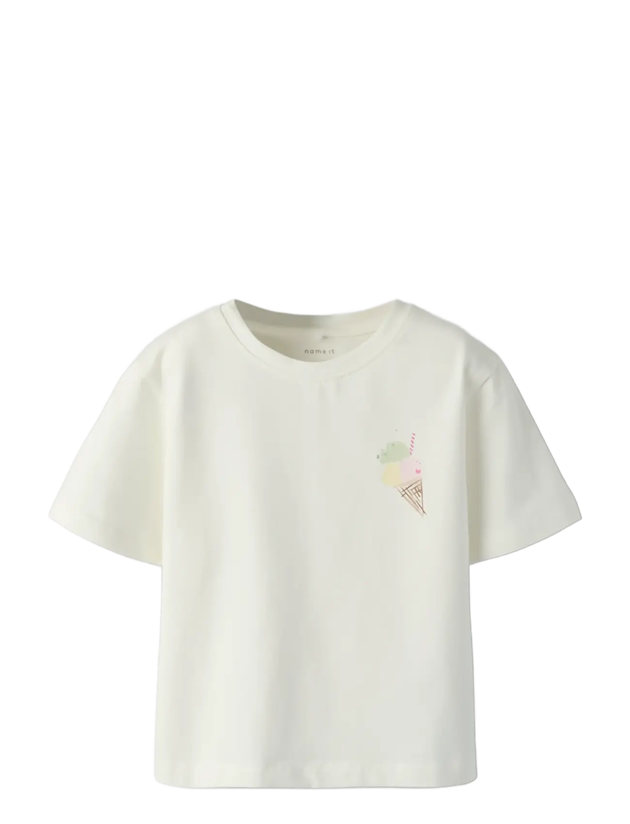 name it - NMFFAIRI SS NREG TOP - kortärmade - cloud dancer - 2
