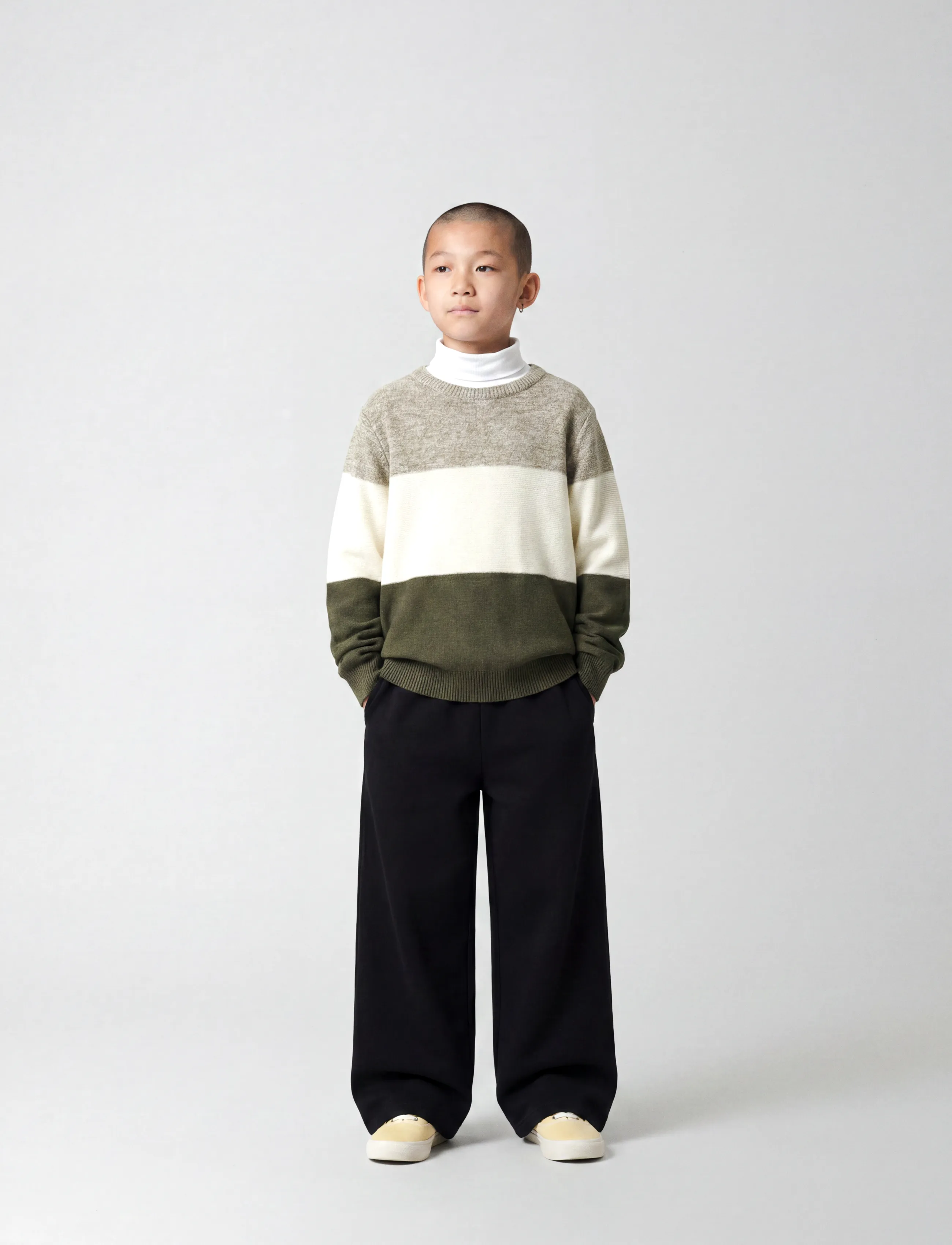 name it - NKMNASIR WIDE SWE PANT BRU NOOS - dressipüksid - black - 3