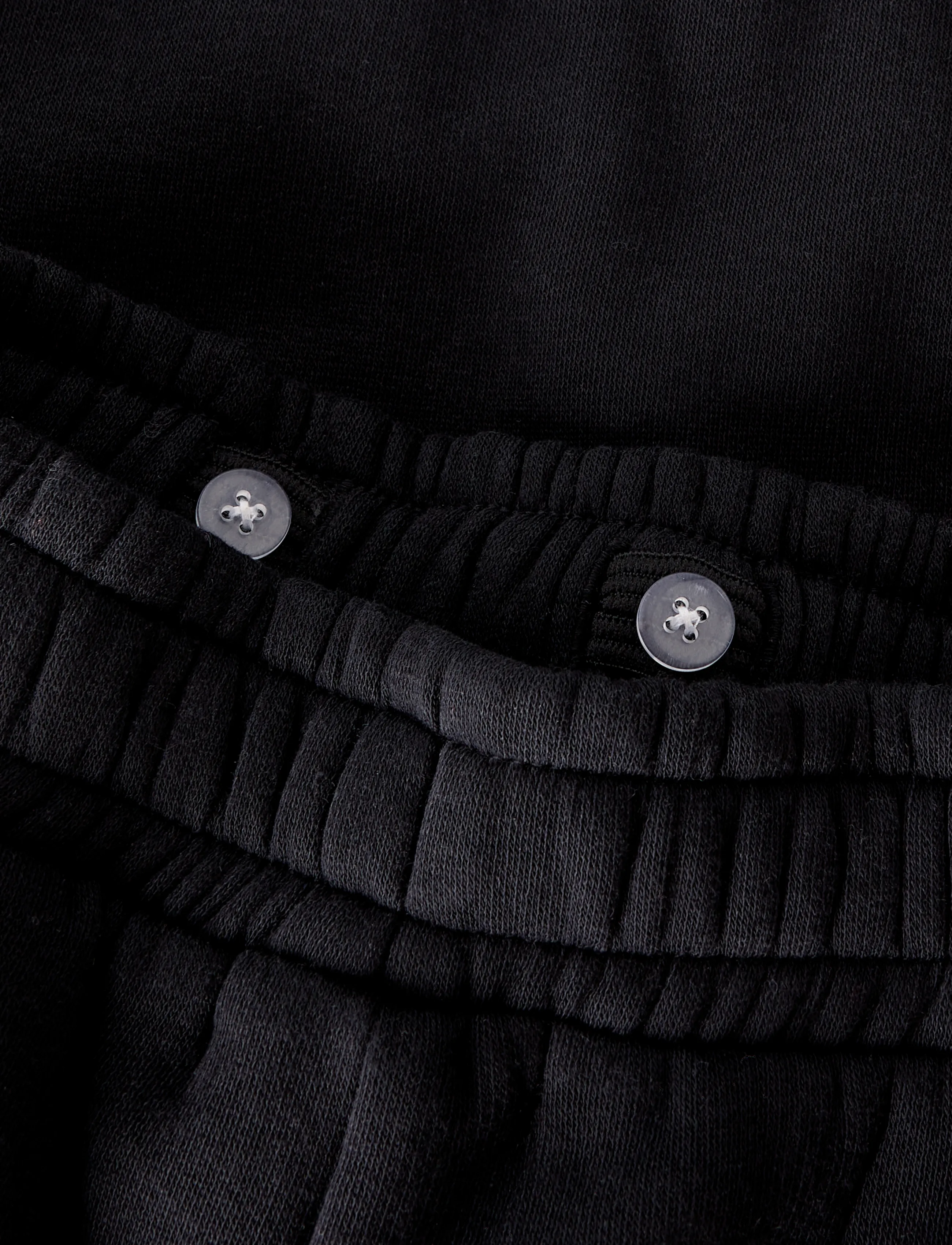 name it - NKMNASIR WIDE SWE PANT BRU NOOS - dressipüksid - black - 5
