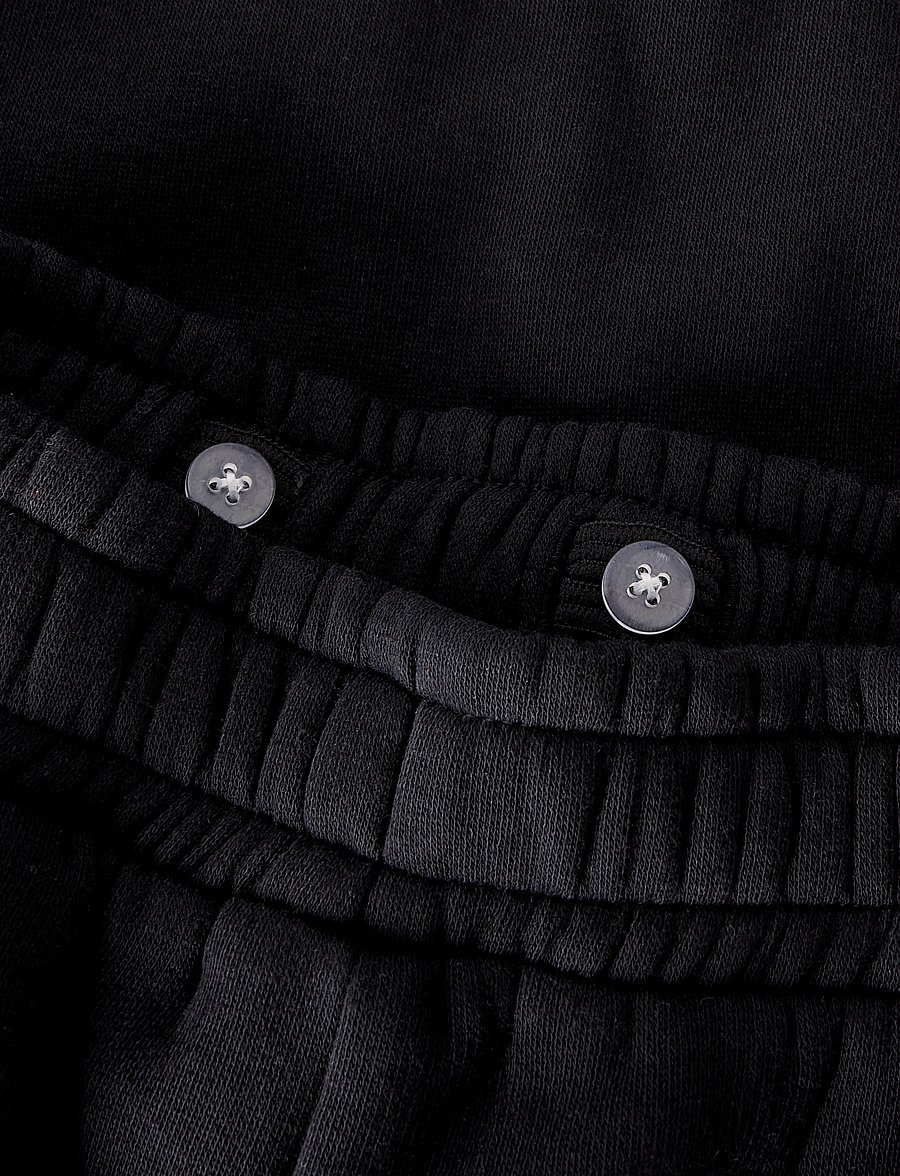 name it - NKMNASIR WIDE SWE PANT BRU NOOS - dressipüksid - black - 5