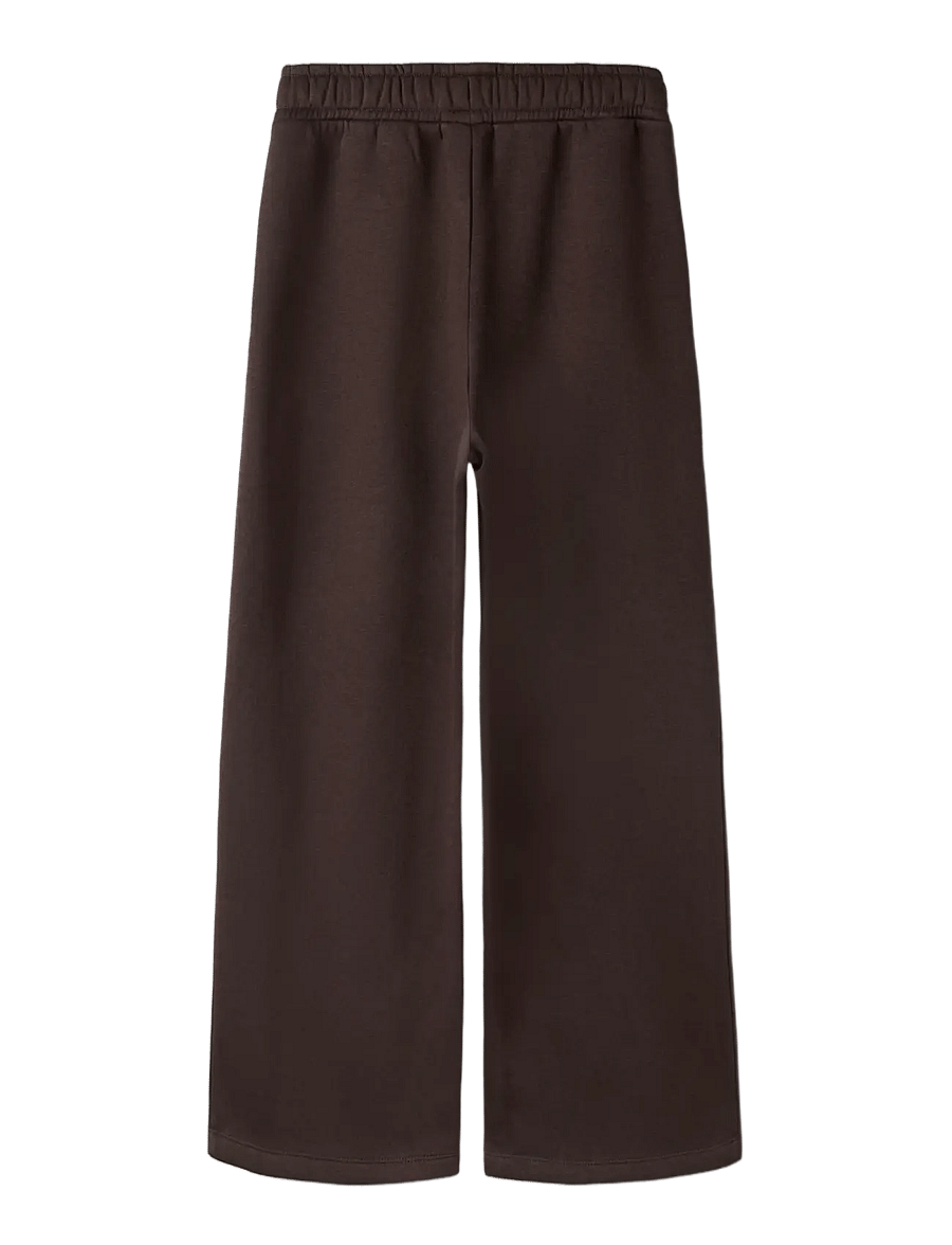 name it - NKMNASIR WIDE SWE PANT BRU NOOS - dressipüksid - chocolate plum - 1