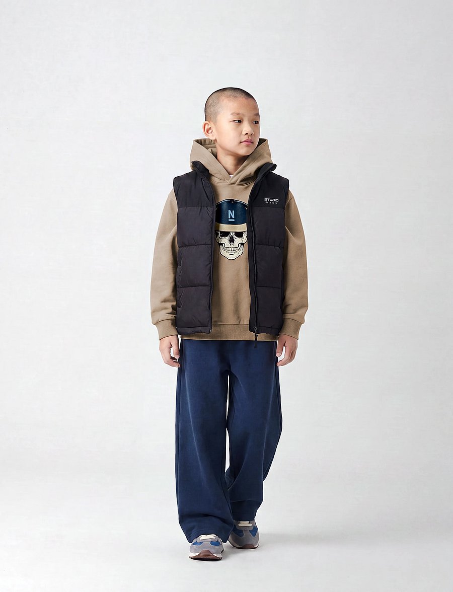 name it - NKMNASIR WIDE SWE PANT BRU NOOS - jogginghosen - dark sapphire - 3