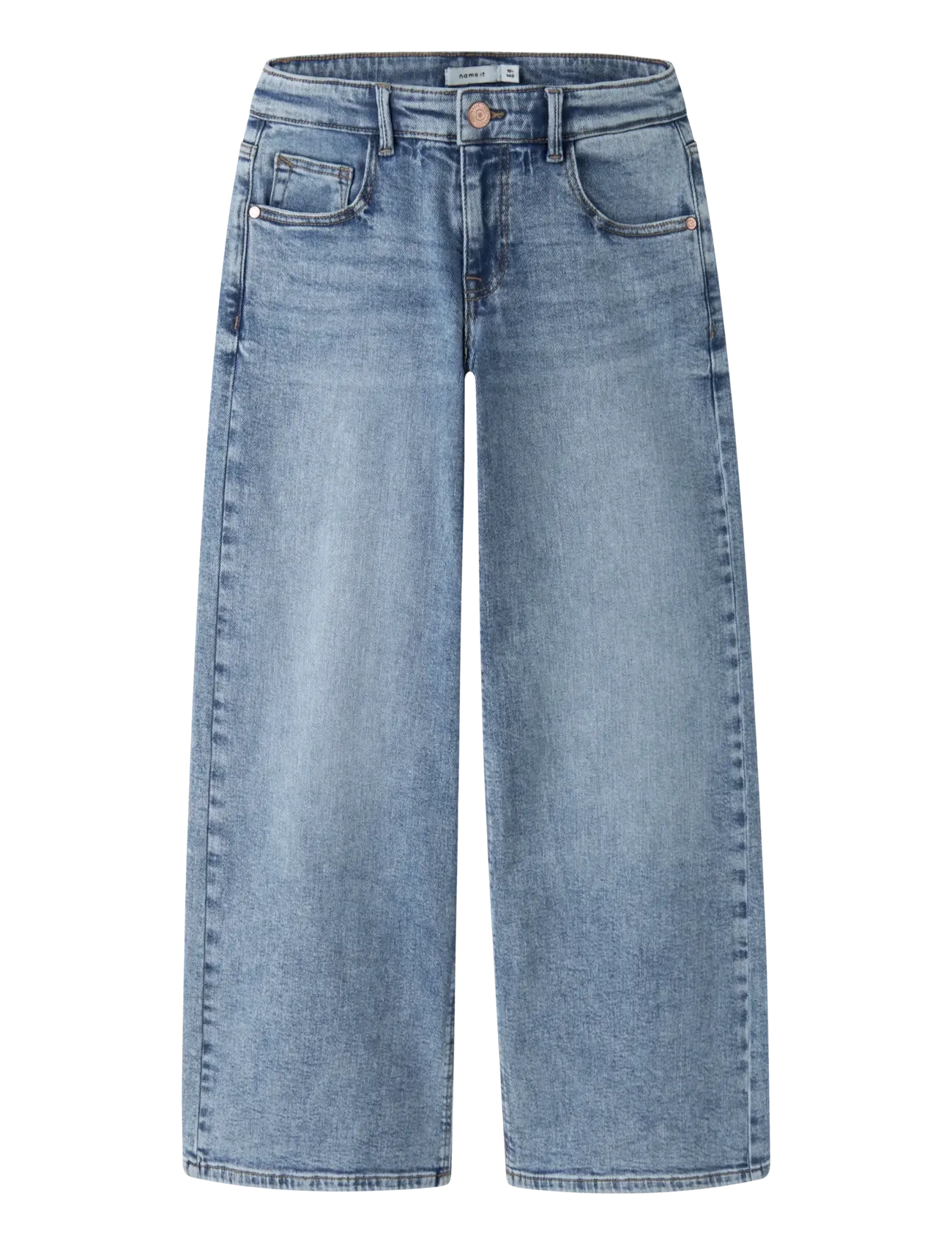 name it NKFROSE X-WIDE LW JEANS 1322-BC NOOS - Hosen mit weitem Bein - MEDIUM BLUE DENIM / blue