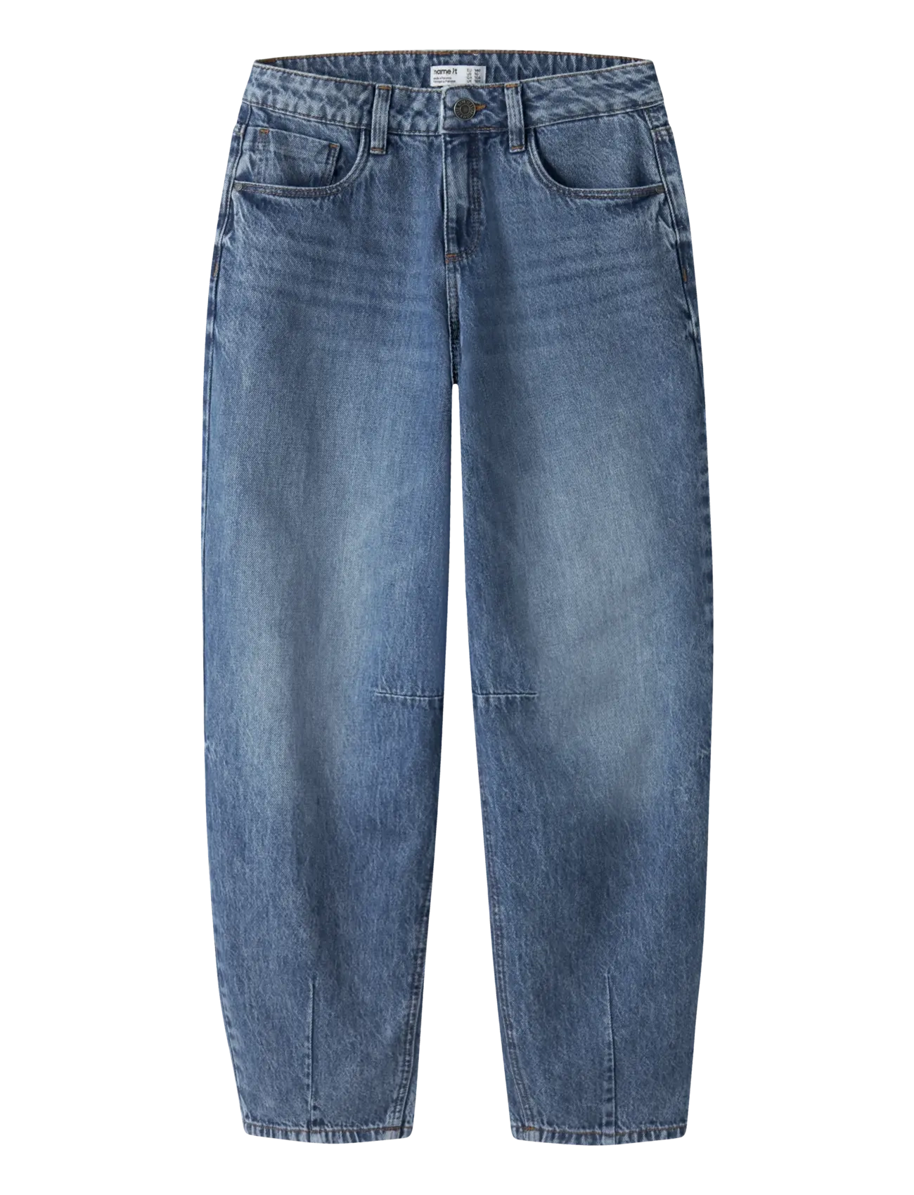 name it NKFBELLA BARREL JEANS 2113-RM NOOS - Clothing - MEDIUM BLUE DENIM / blue