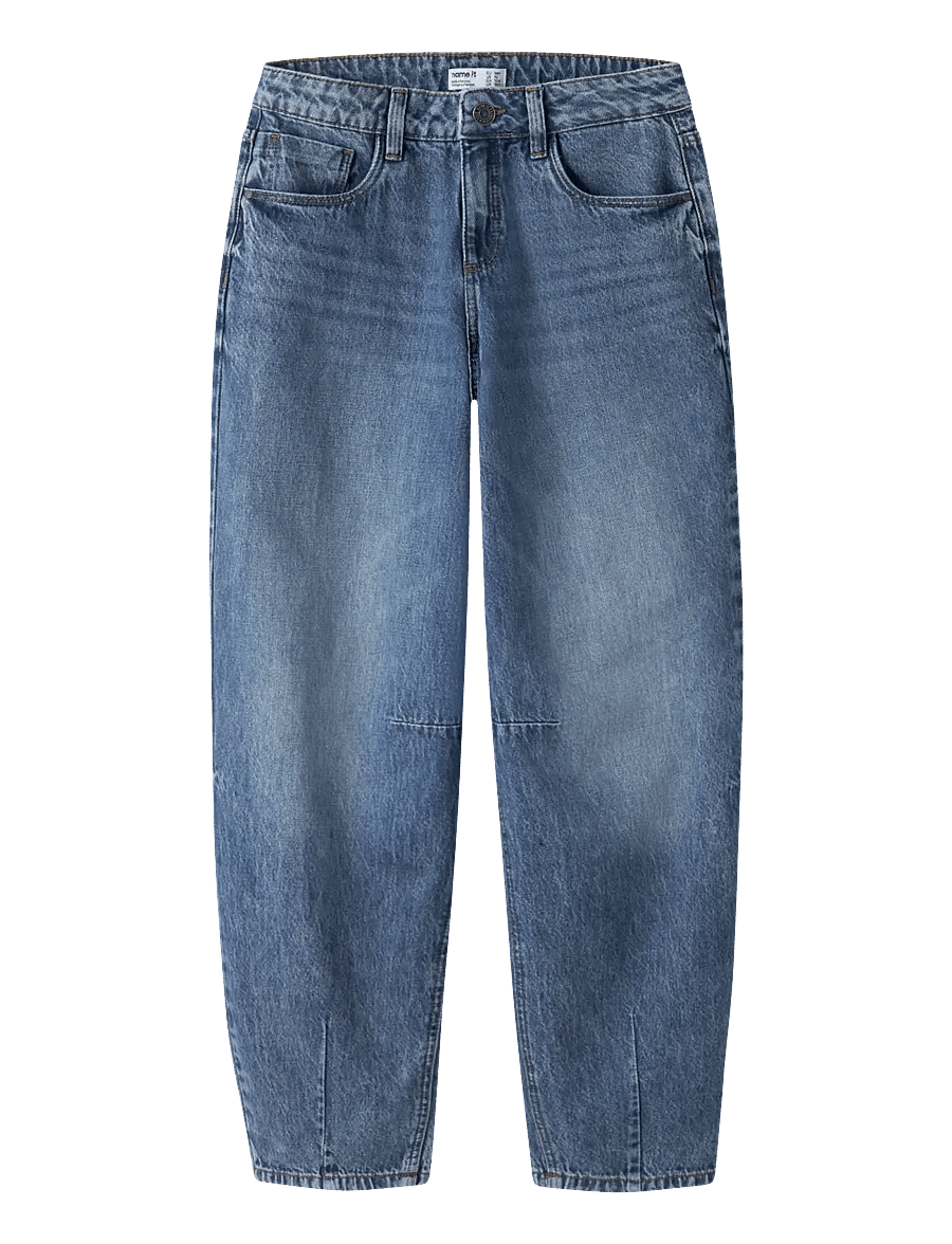 name it - NKFBELLA BARREL JEANS 2113-RM NOOS - medium blue denim - 1