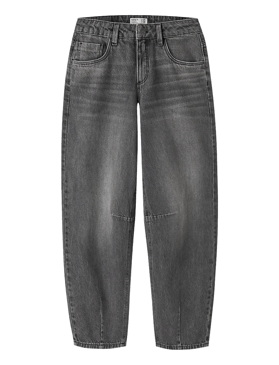 name it - NKFBELLA BARREL JEANS 2113-RM NOOS - loose jeans - medium grey denim - 1