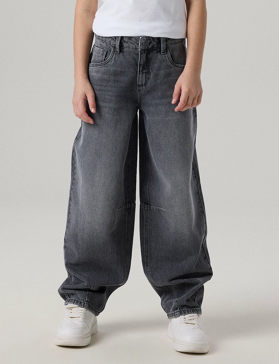 name it - NKFBELLA BARREL JEANS 2113-RM NOOS - loose jeans - medium grey denim - 3