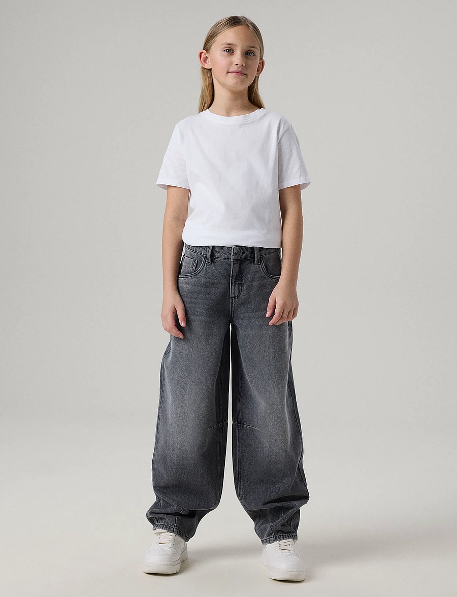 name it - NKFBELLA BARREL JEANS 2113-RM NOOS - loose jeans - medium grey denim - 4
