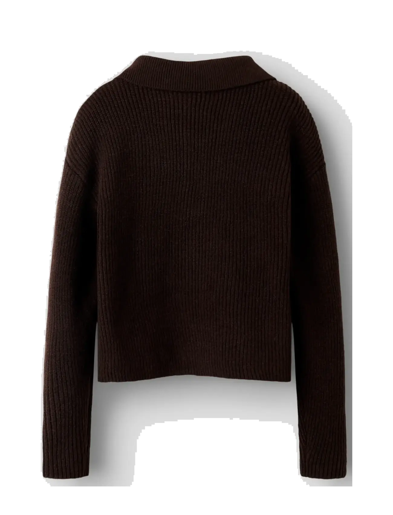 name it - NKFNIA LS LOOSE POLO KNIT LNOOS - džemprid - mole - 1