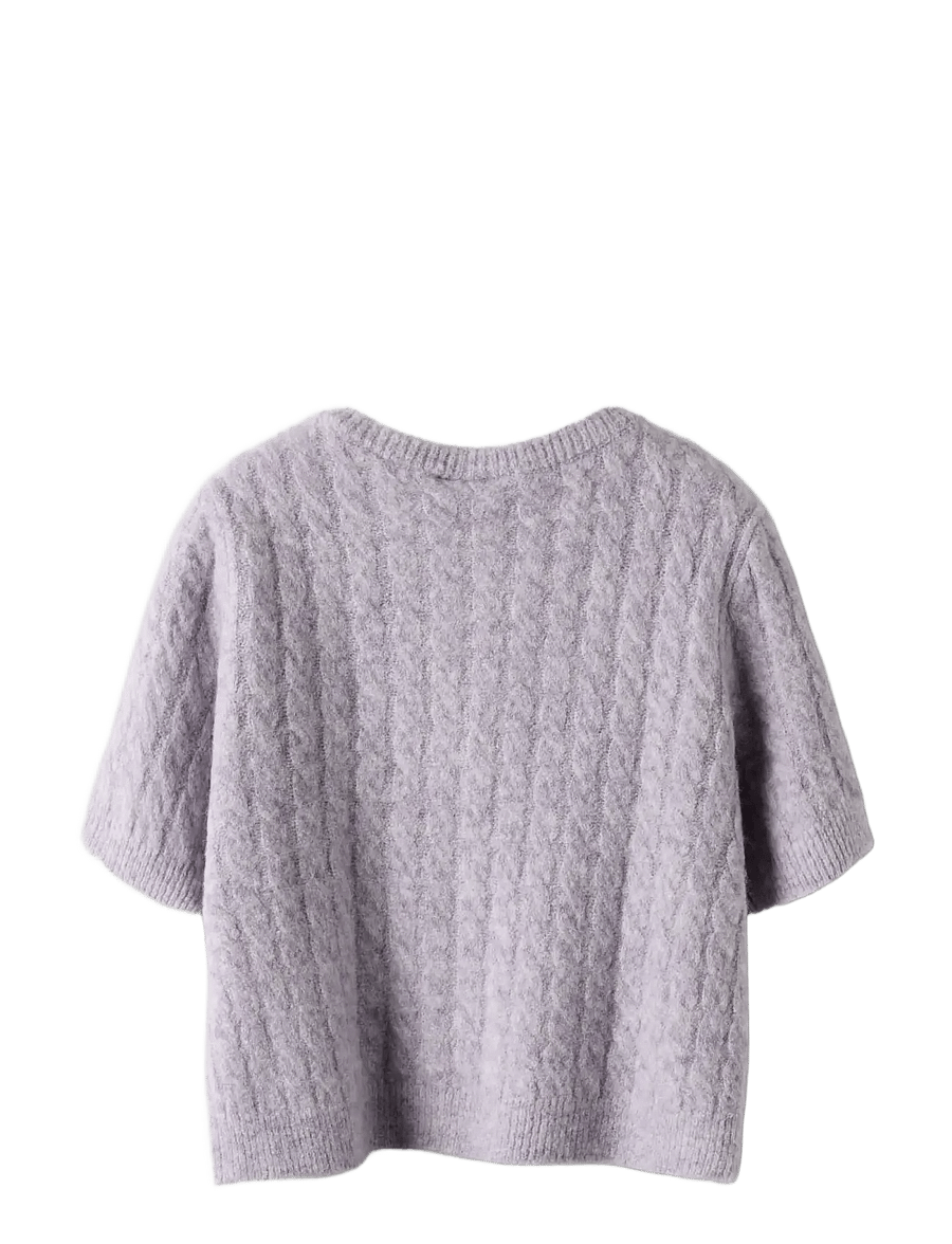 name it - NMFNALISA SS LOOSE KNIT CARD XNOOS - kardiganid - heirloom lilac - 1