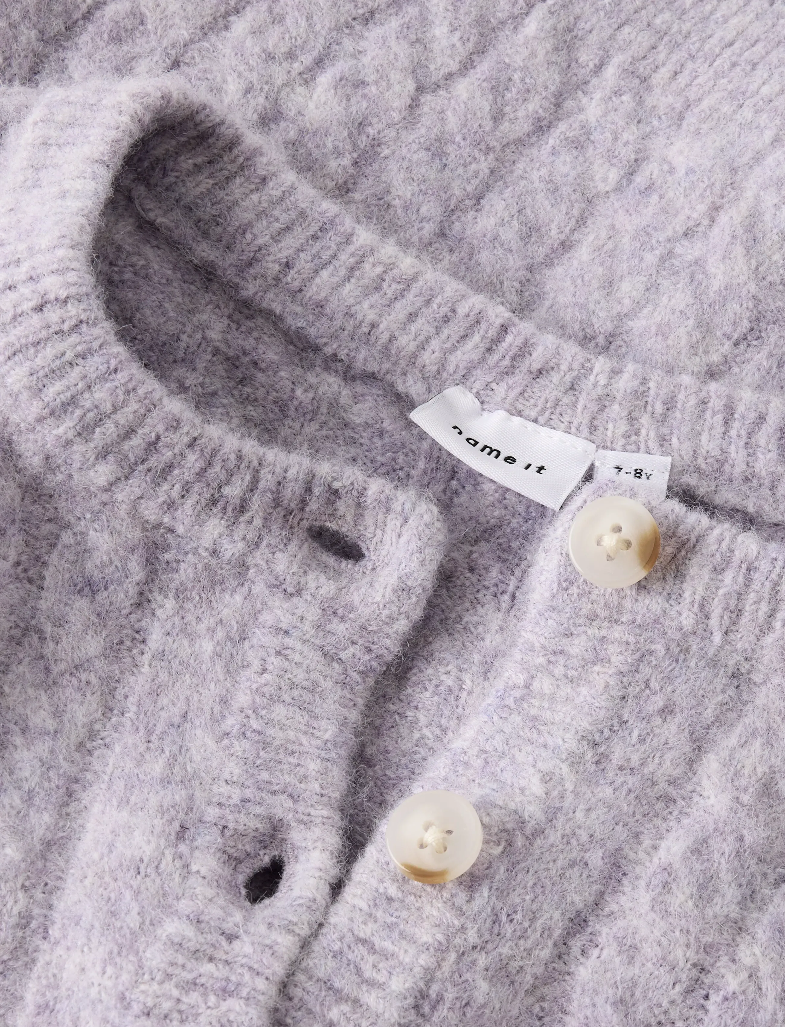 name it - NMFNALISA SS LOOSE KNIT CARD XNOOS - kardiganid - heirloom lilac - 3