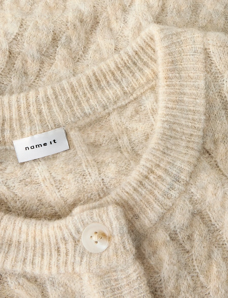 name it - NMFNALISA SS LOOSE KNIT CARD XNOOS - neuletakit - peyote melange - 3