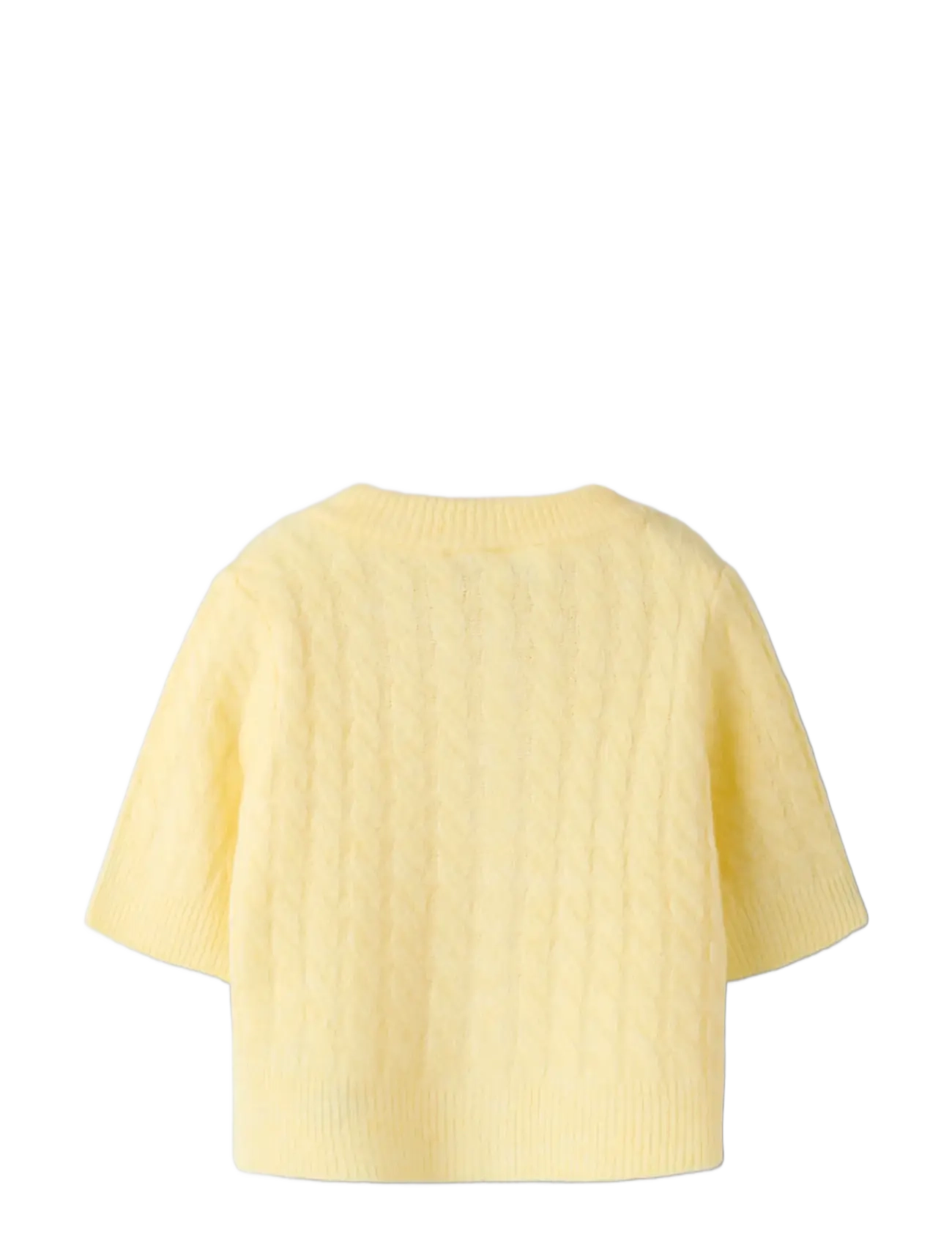 name it - NMFNALISA SS LOOSE KNIT CARD XNOOS - kardiganid - sunlight - 1