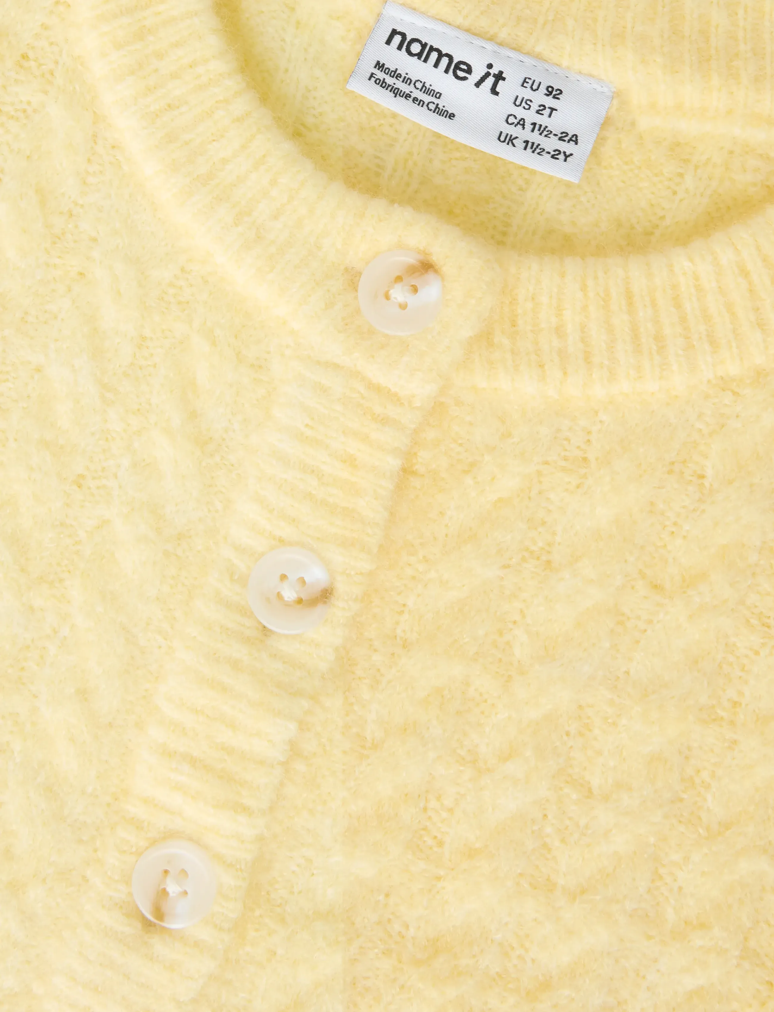 name it - NMFNALISA SS LOOSE KNIT CARD XNOOS - kardiganid - sunlight - 2