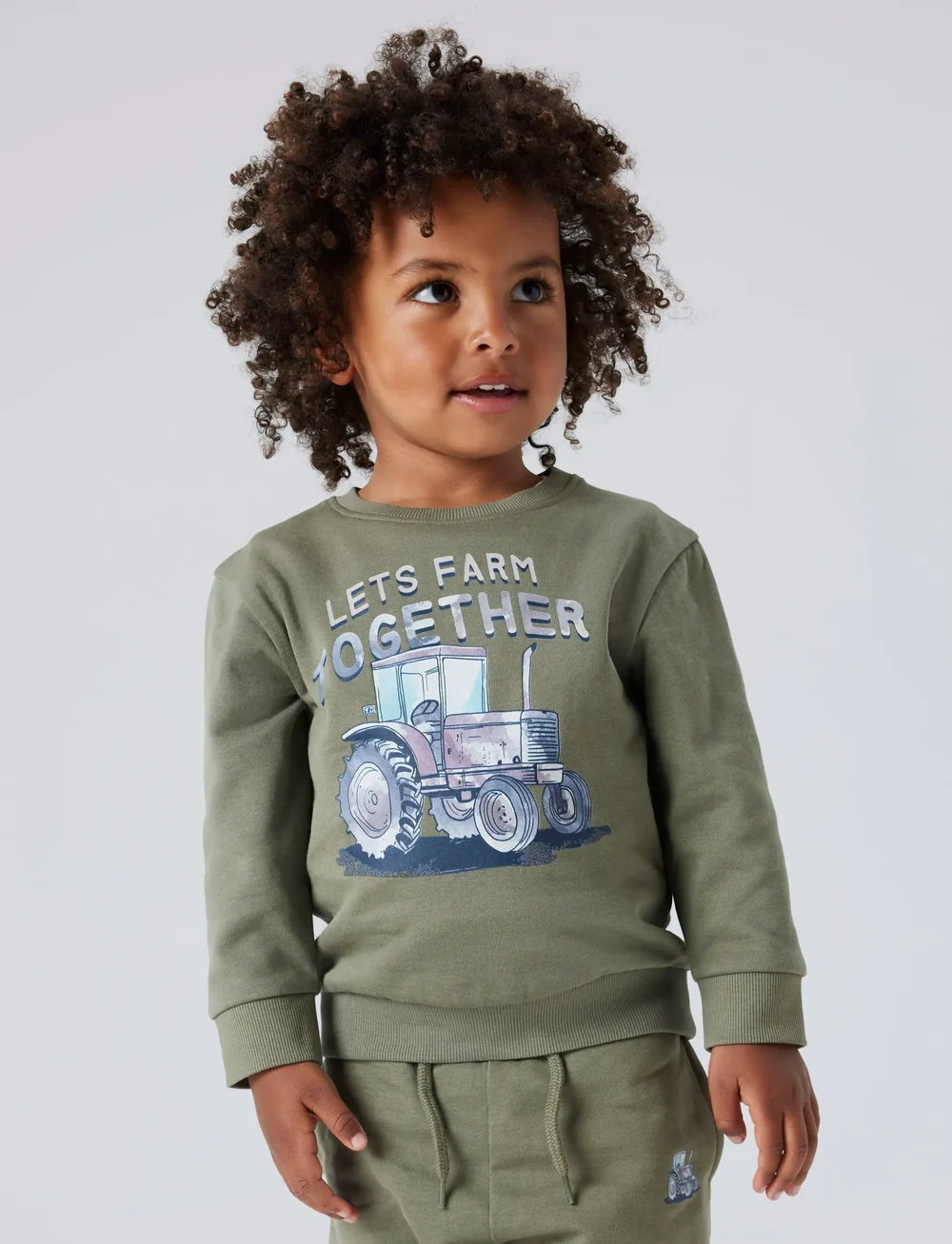 name it - NMMNASH LS NREG SWE BRU - sweatshirts - dusty olive - 2