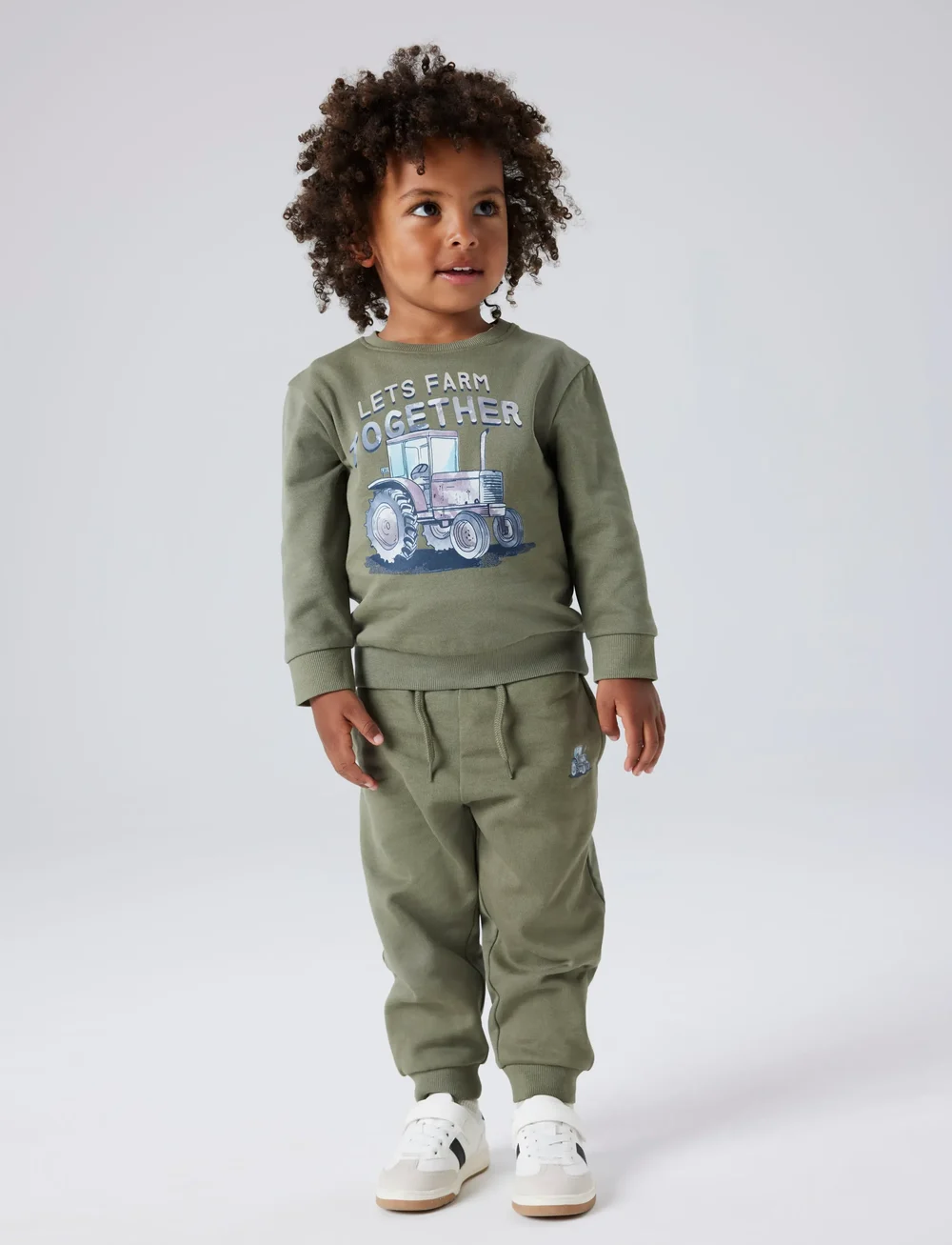 name it - NMMNASH LS NREG SWE BRU - sweatshirts - dusty olive - 3