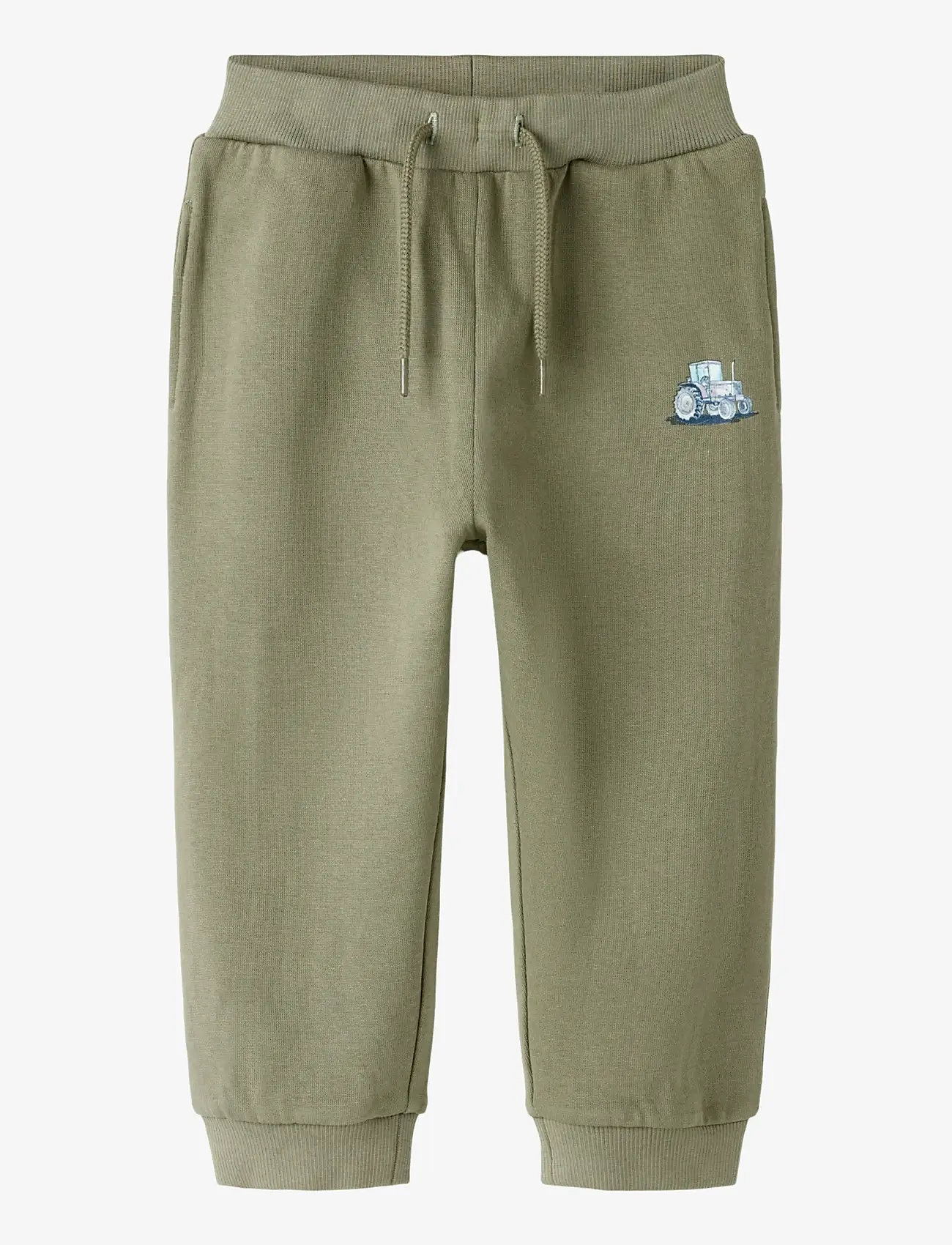 name it - NMMNASH NREG SWE PANT BRU - mjukisbyxor - dusty olive - 0