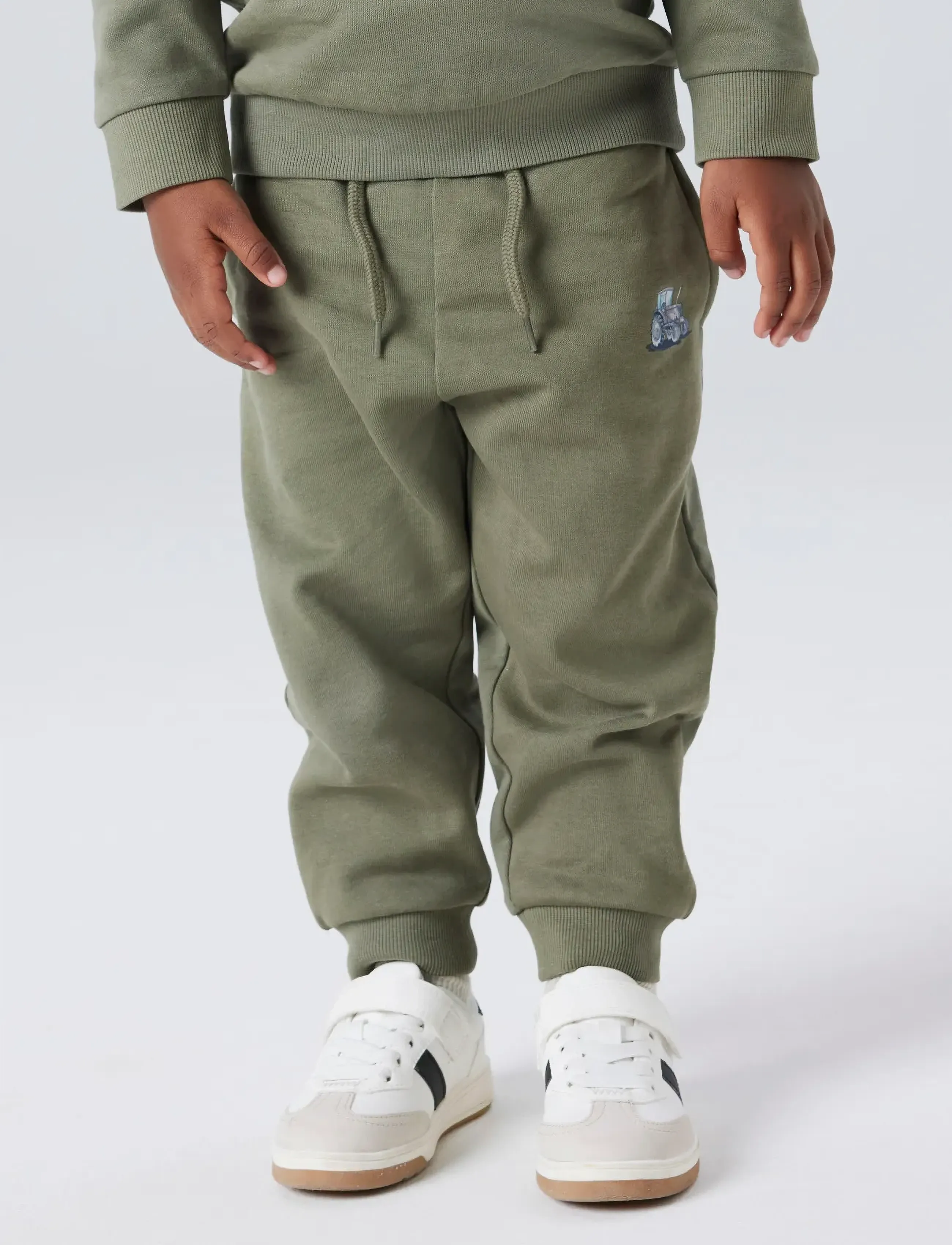 name it - NMMNASH NREG SWE PANT BRU - dusty olive - 3