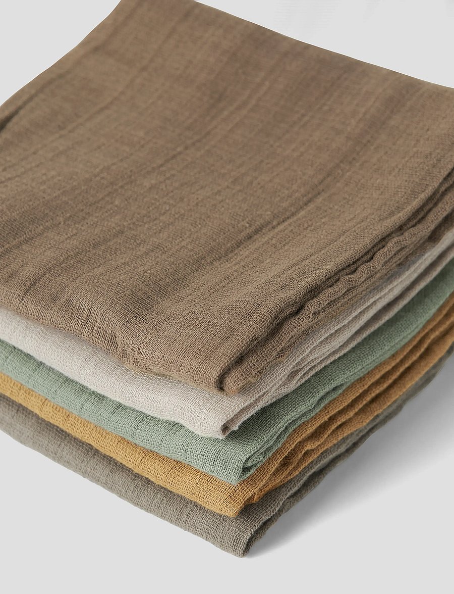name it - NBNOHAPPY 5P NAPPIES LNOOS - musliinist tekid - roasted cashew - 2