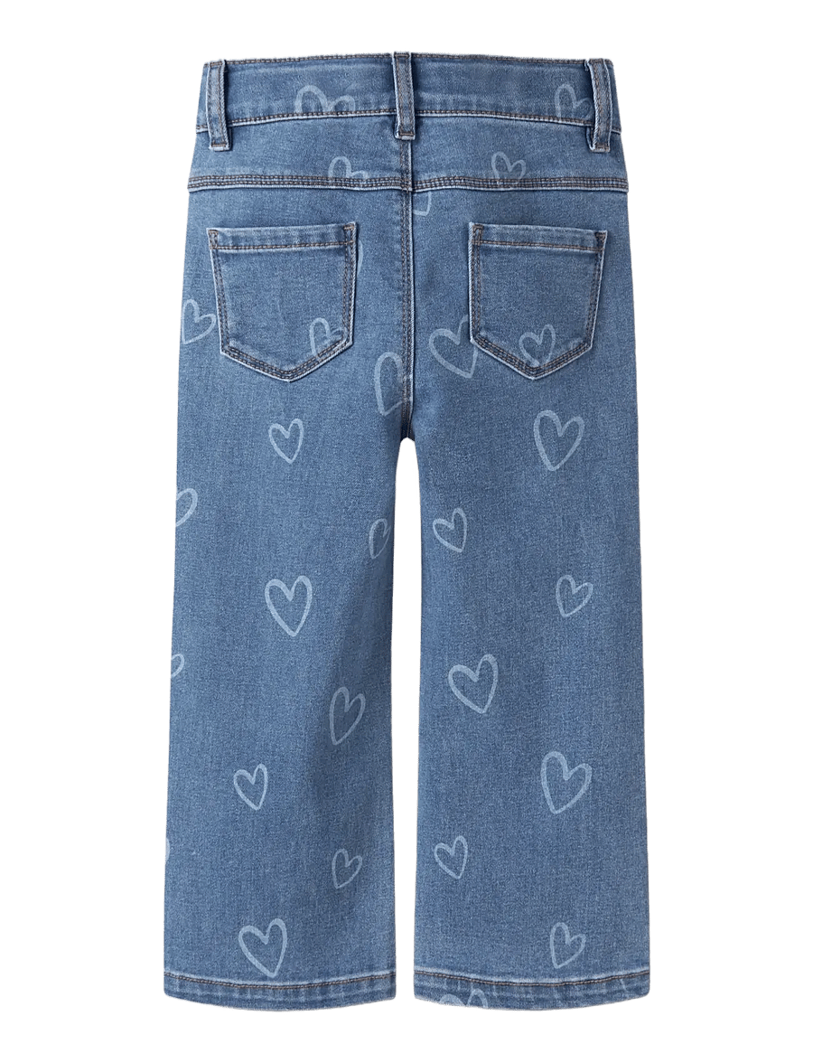 name it - NMFROSE WIDE AOP JEANS 4044-ON NOOS - medium blue denim - 2