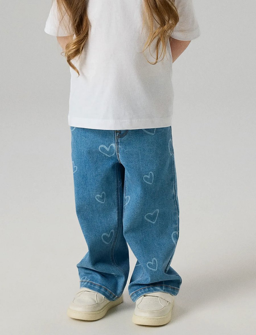 name it - NMFROSE WIDE AOP JEANS 4044-ON NOOS - medium blue denim - 3