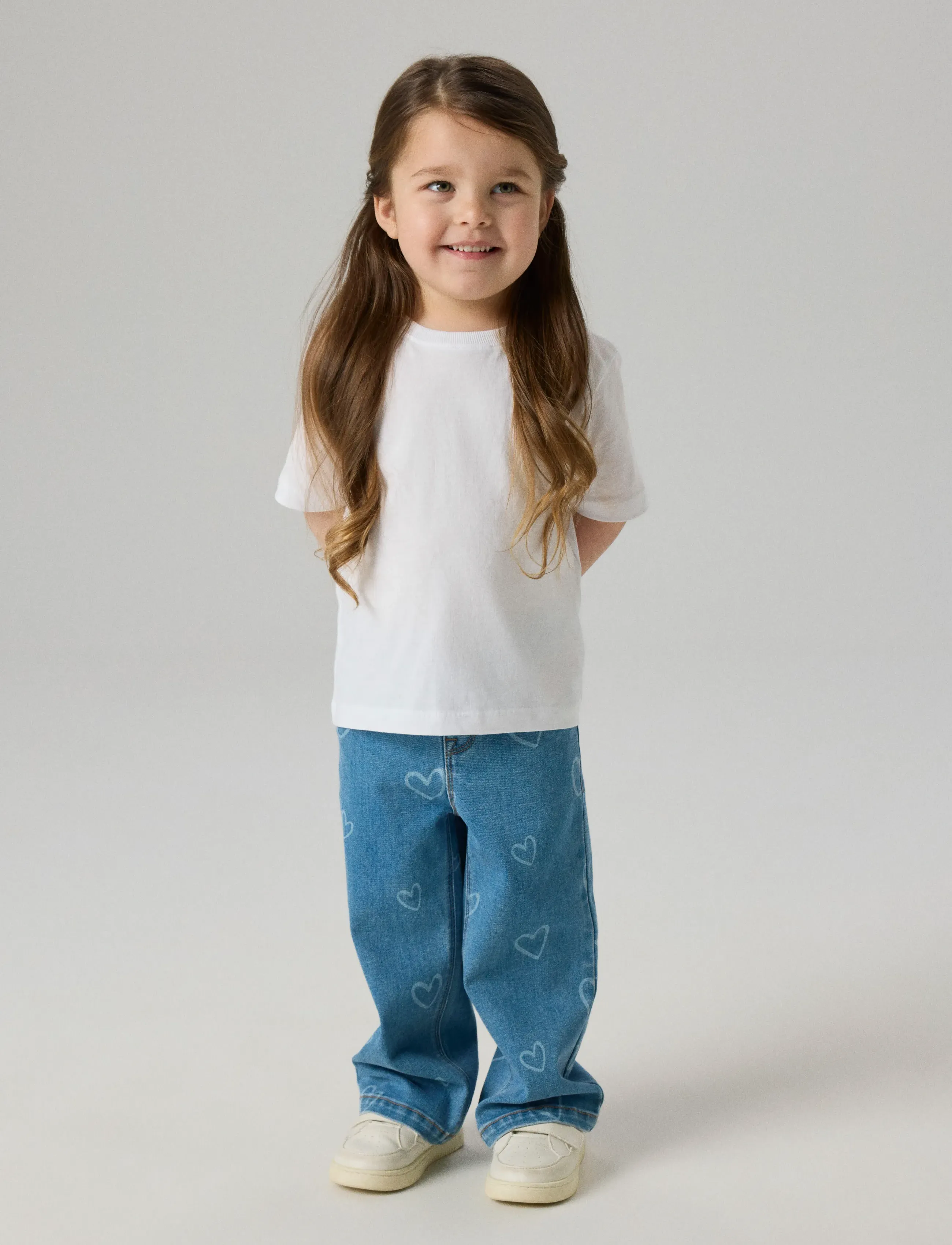 name it - NMFROSE WIDE AOP JEANS 4044-ON NOOS - medium blue denim - 4