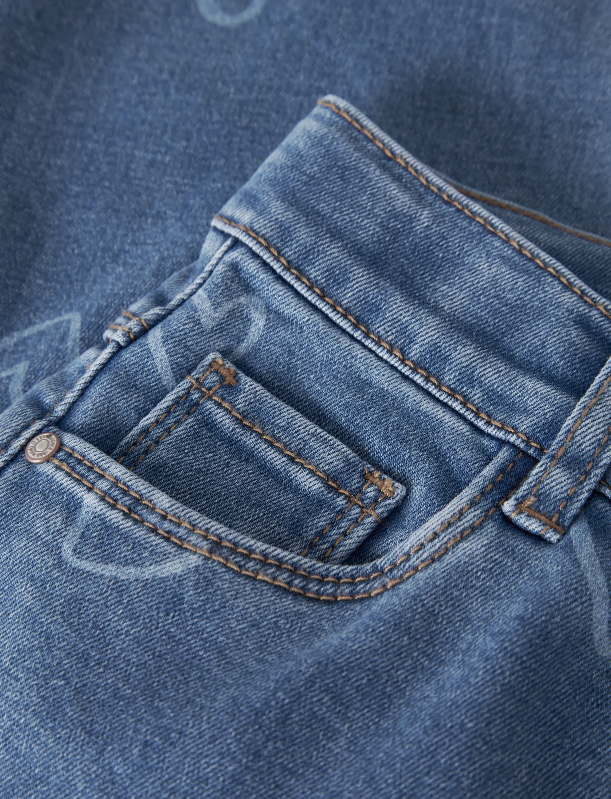 name it - NMFROSE WIDE AOP JEANS 4044-ON NOOS - medium blue denim - 5