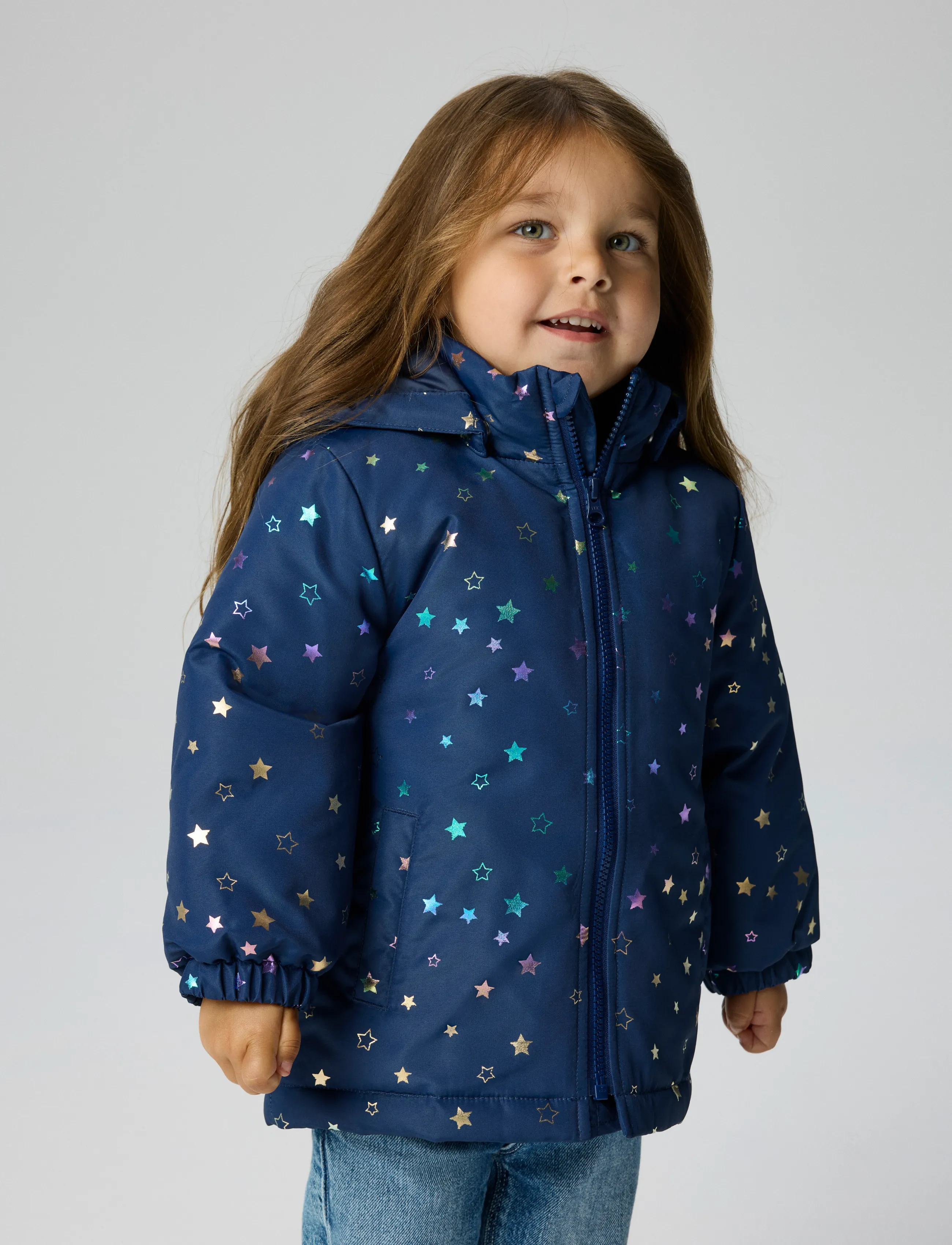 name it - NMFMAXI JACKET PA FOIL AOP NOOS - talvejoped - naval academy - 2